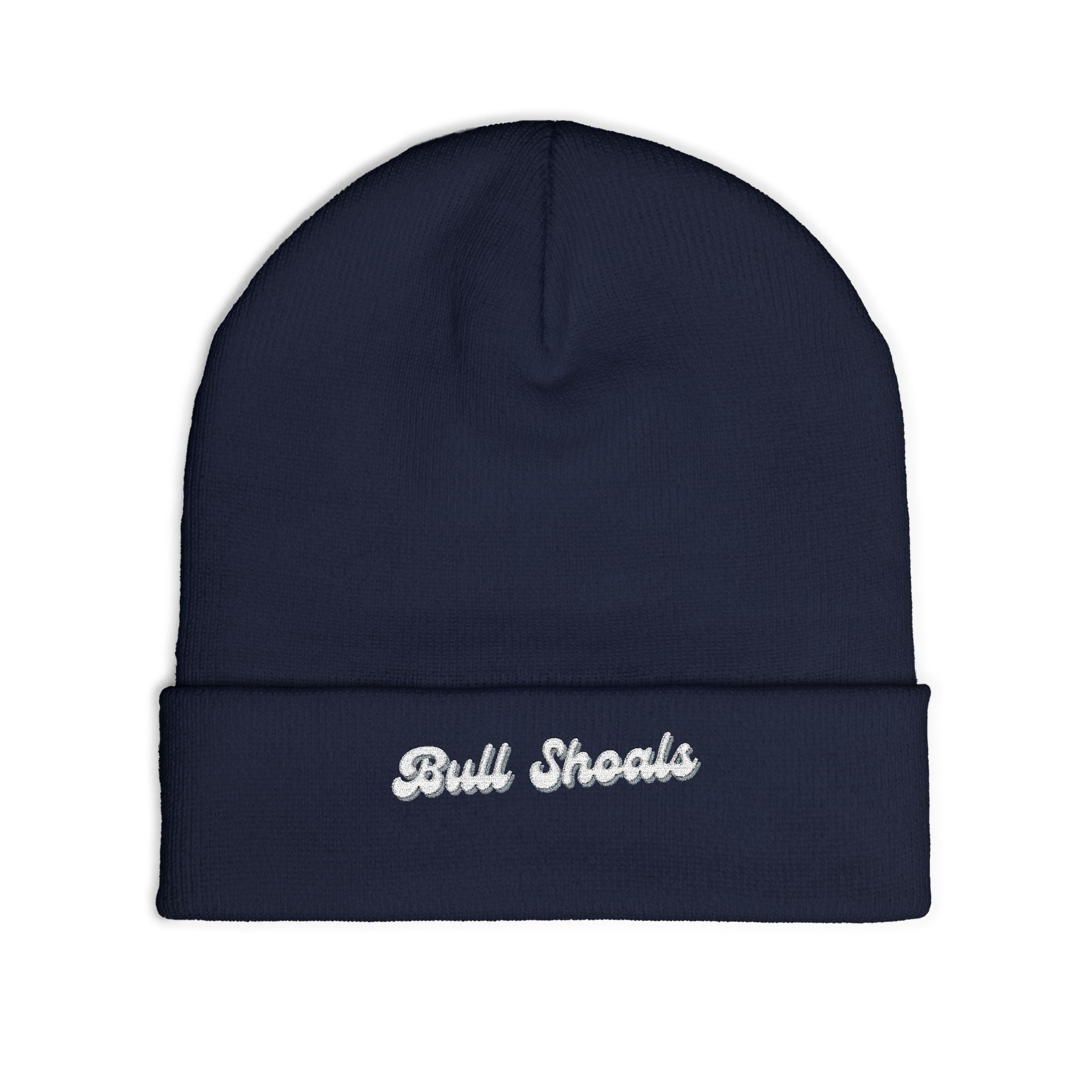 Bull Shoals Cozy Embroidered Knit Beanie | Winter Hat, Casual Fashion Accessory, Gift for Him/Her, Cozy Style, Outdoor Wear