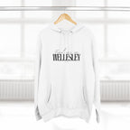 Wellesley Stylish Three-Panel Fleece Hoodie for Everyday Comfort, Personalized Gift, Casual Wear, Unisex Hoodie, Cozy Fashion