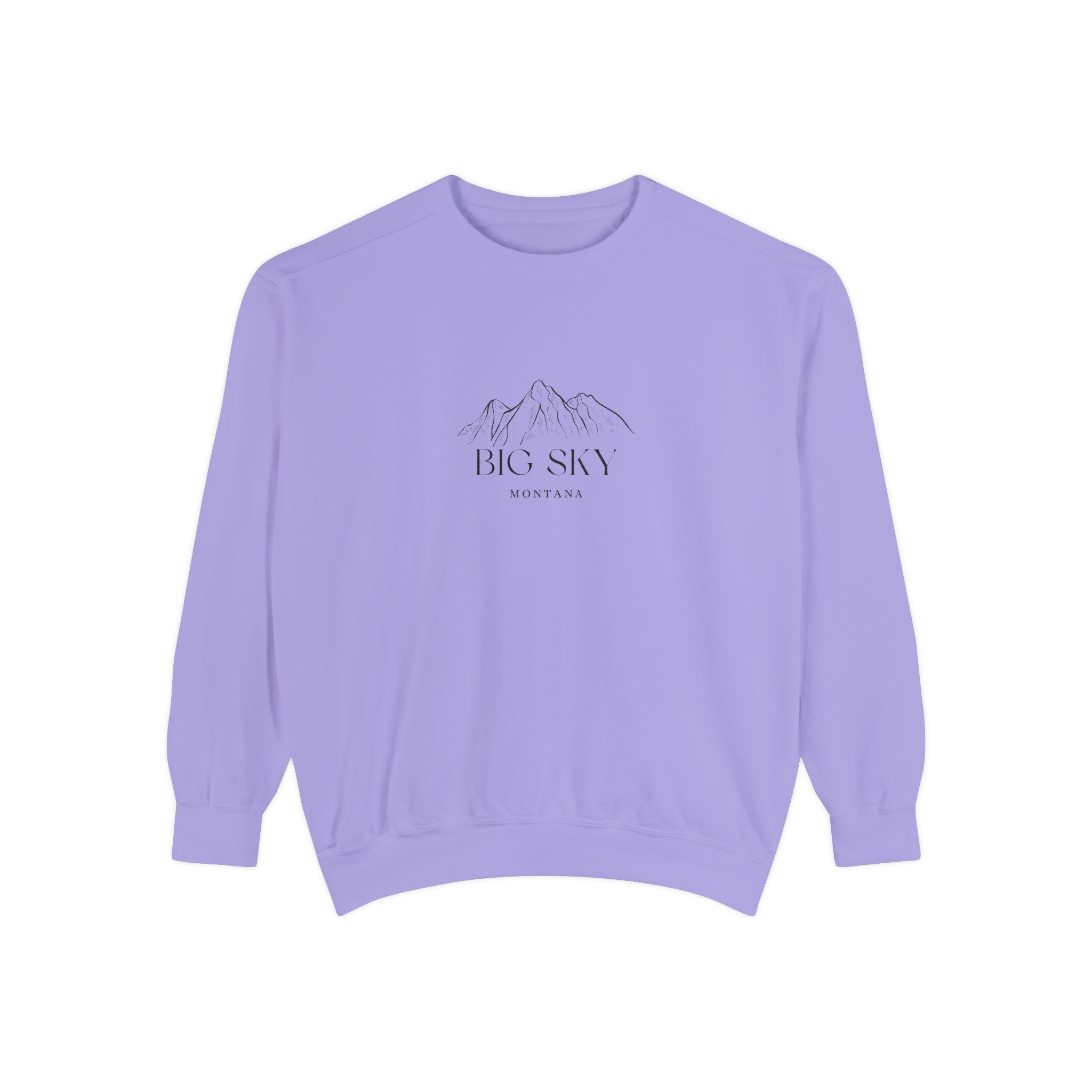 Big Sky Vibes Unisex Sweatshirt | Garment-Dyed Comfort, Perfect for Casual Outings, Travel, Gifts, Autumn Days