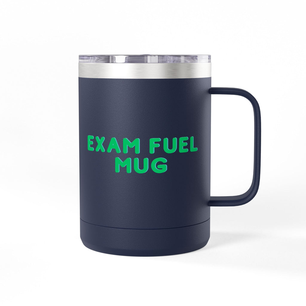 Exam Fuel Mug Tumbler | Perfect for Students, Study Sessions, Motivational Drinkware, Eco-Friendly Cup