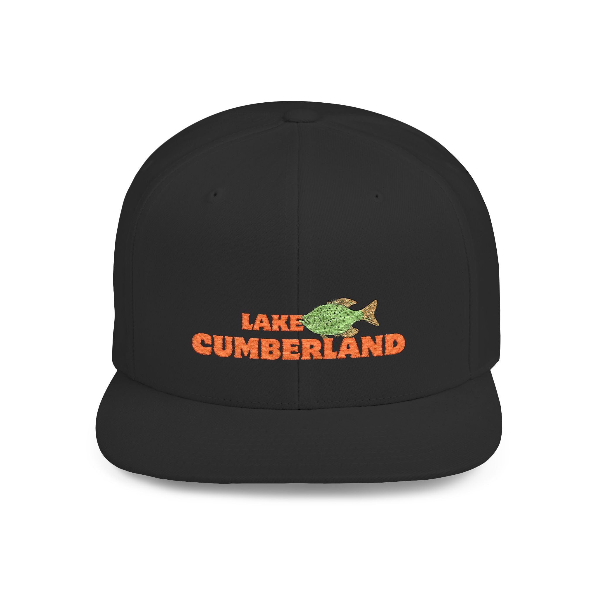 Lake Cumberland Fish Flat Bill Snapback Hat, Fishing Cap, Outdoor Gear, Lake House Gift, Summer Accessories, Stylish Headwear