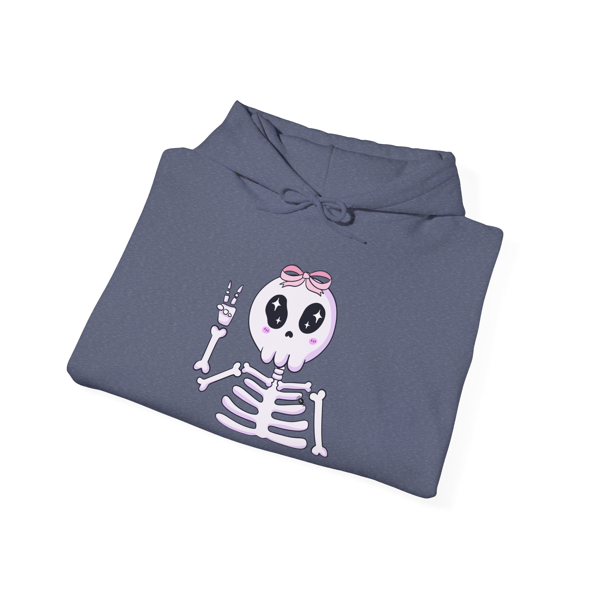 Cute Skeleton Graphic Hoodie for Halloween, Cozy Sweatshirt for Fall, Fun Gift for Halloween Lovers, Edgy Autumn Apparel, Unisex