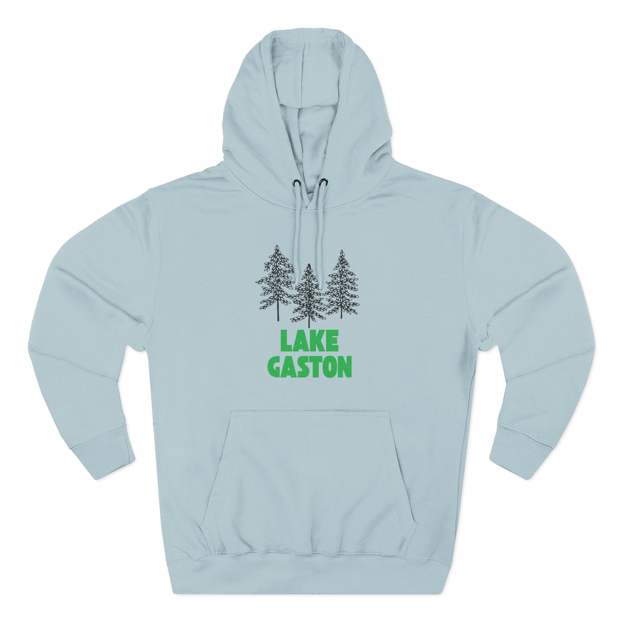 Lake Gaston Fleece Hoodie, Cozy Sweatshirt, Outdoor Adventure Wear, Unique Gift for Lake Lovers, Perfect for Fall and Winter
