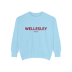 Wellesley Unisex Garment-Dyed Sweatshirt | Cozy Fashion, Perfect for Casual Outings, Gifts, Fall & Winter Style, Everyday Comfort