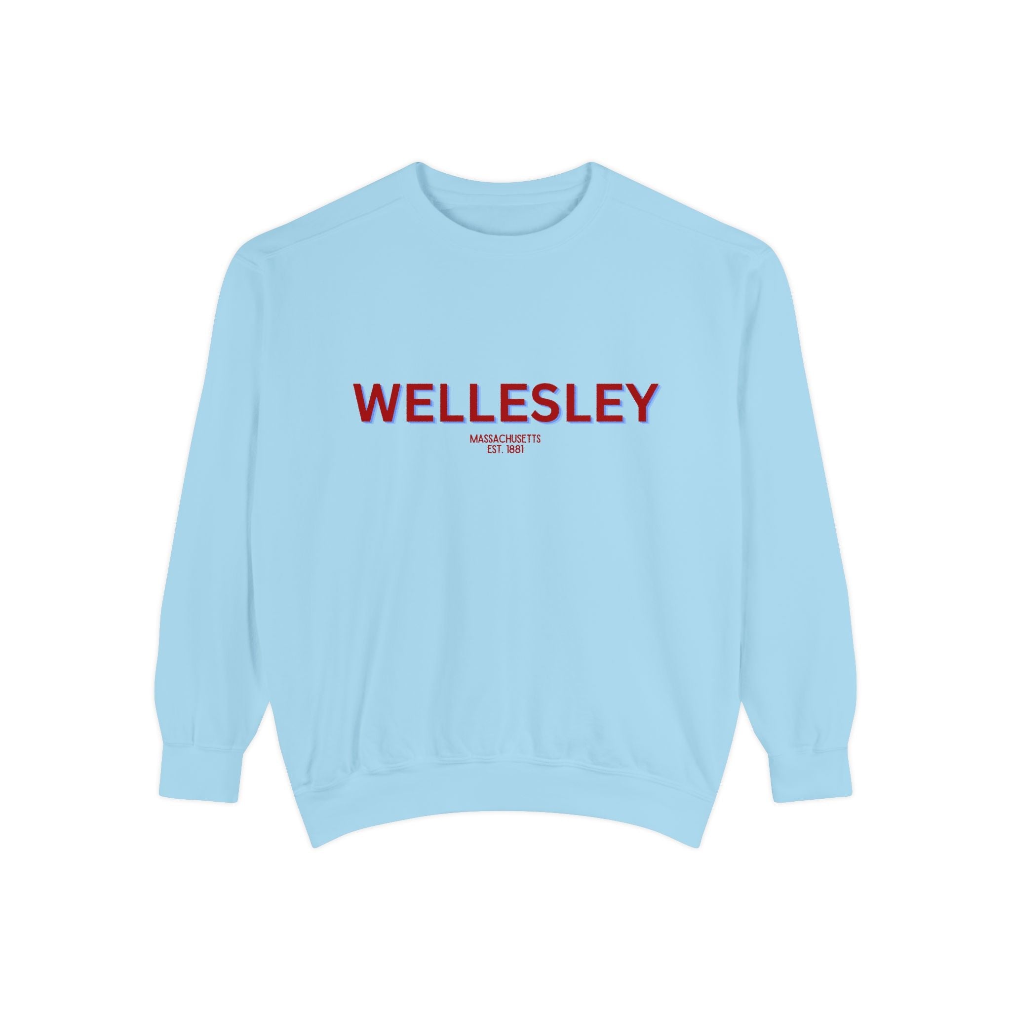Wellesley Unisex Garment-Dyed Sweatshirt | Cozy Fashion, Perfect for Casual Outings, Gifts, Fall & Winter Style, Everyday Comfort