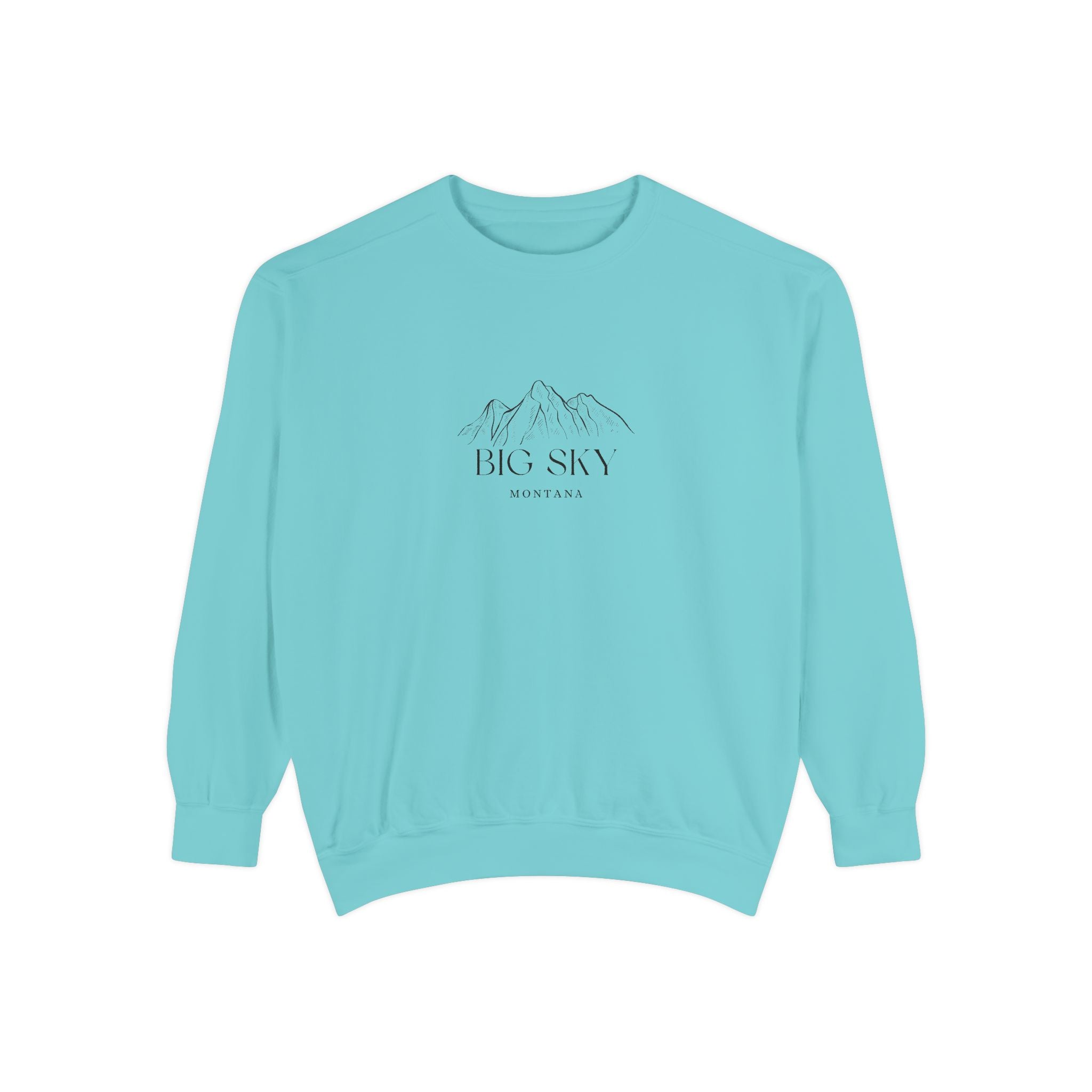 Big Sky Vibes Unisex Sweatshirt | Garment-Dyed Comfort, Perfect for Casual Outings, Travel, Gifts, Autumn Days