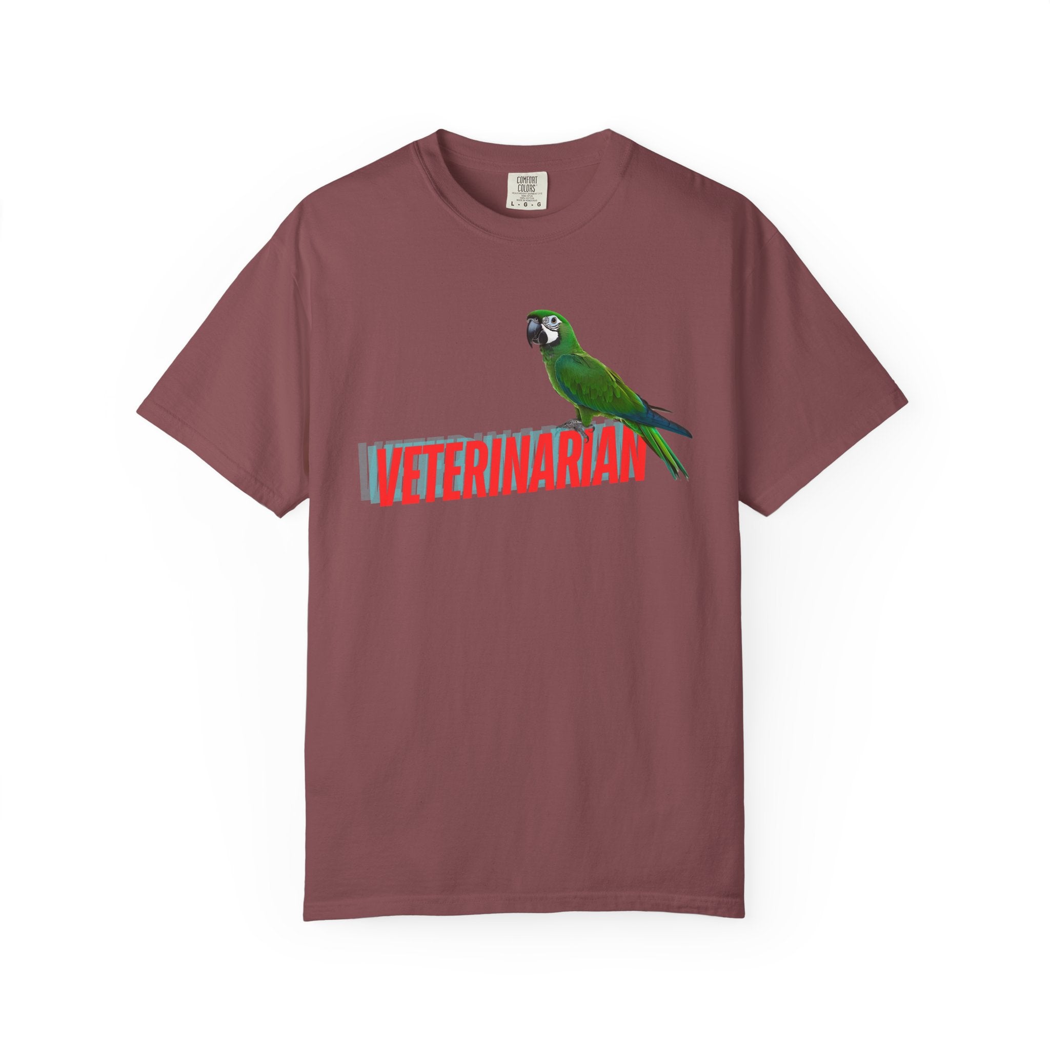 Veterinarian T-Shirt - Cute Parrot Graphic Tee for Animal Lovers, Gifts for Vet Students, Pet Owners, Animal Day Celebration
