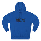 McLean Stylish Three-Panel Fleece Hoodie for Everyday Comfort, Personalized Gift, Casual Wear, Unisex Hoodie, Cozy Fashion