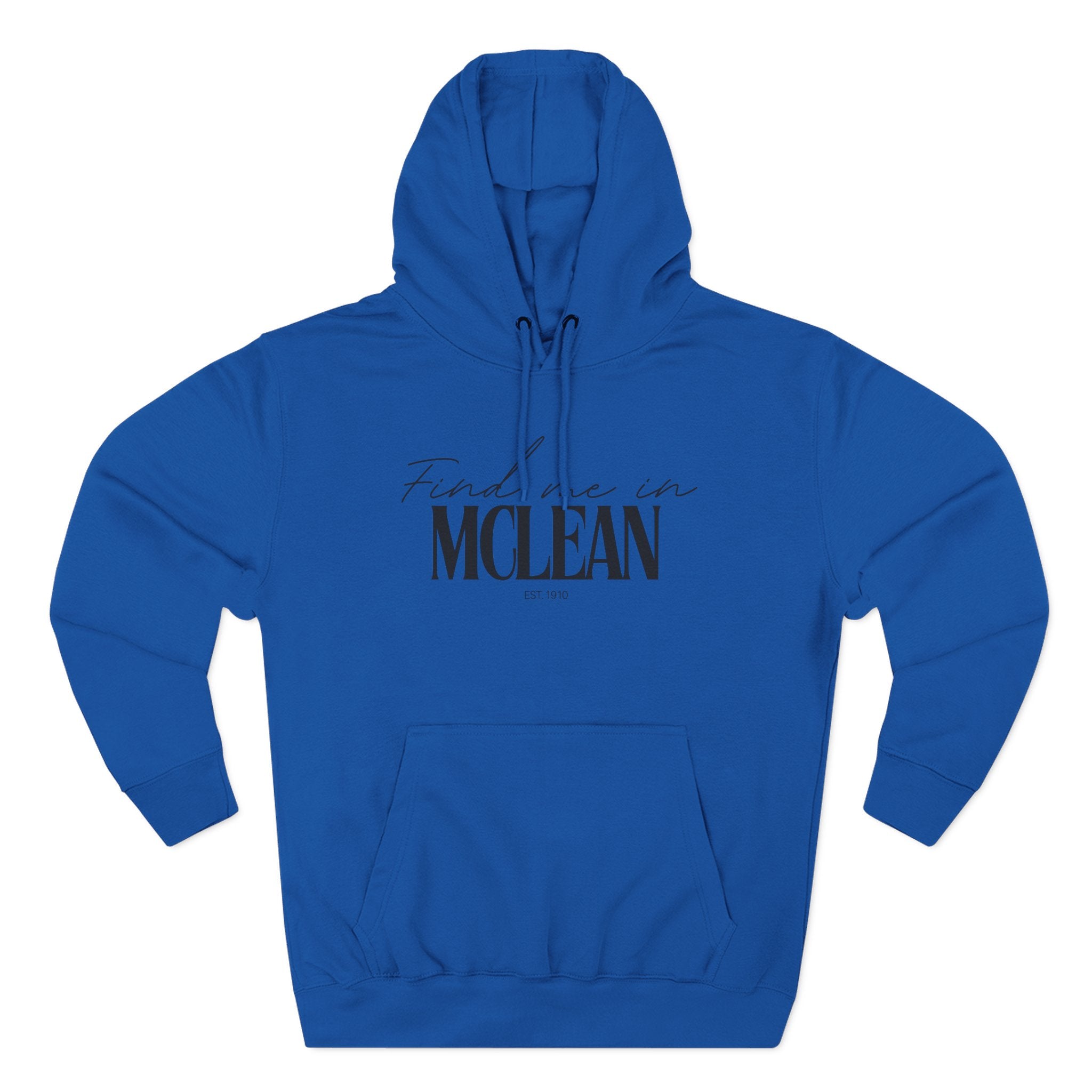 McLean Stylish Three-Panel Fleece Hoodie for Everyday Comfort, Personalized Gift, Casual Wear, Unisex Hoodie, Cozy Fashion
