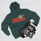 Lake Lanier Fleece Hoodie, Cozy Fishing Sweatshirt, Outdoor Adventure Wear, Unique Gift for Lake Lovers, Perfect for Fall and Winter