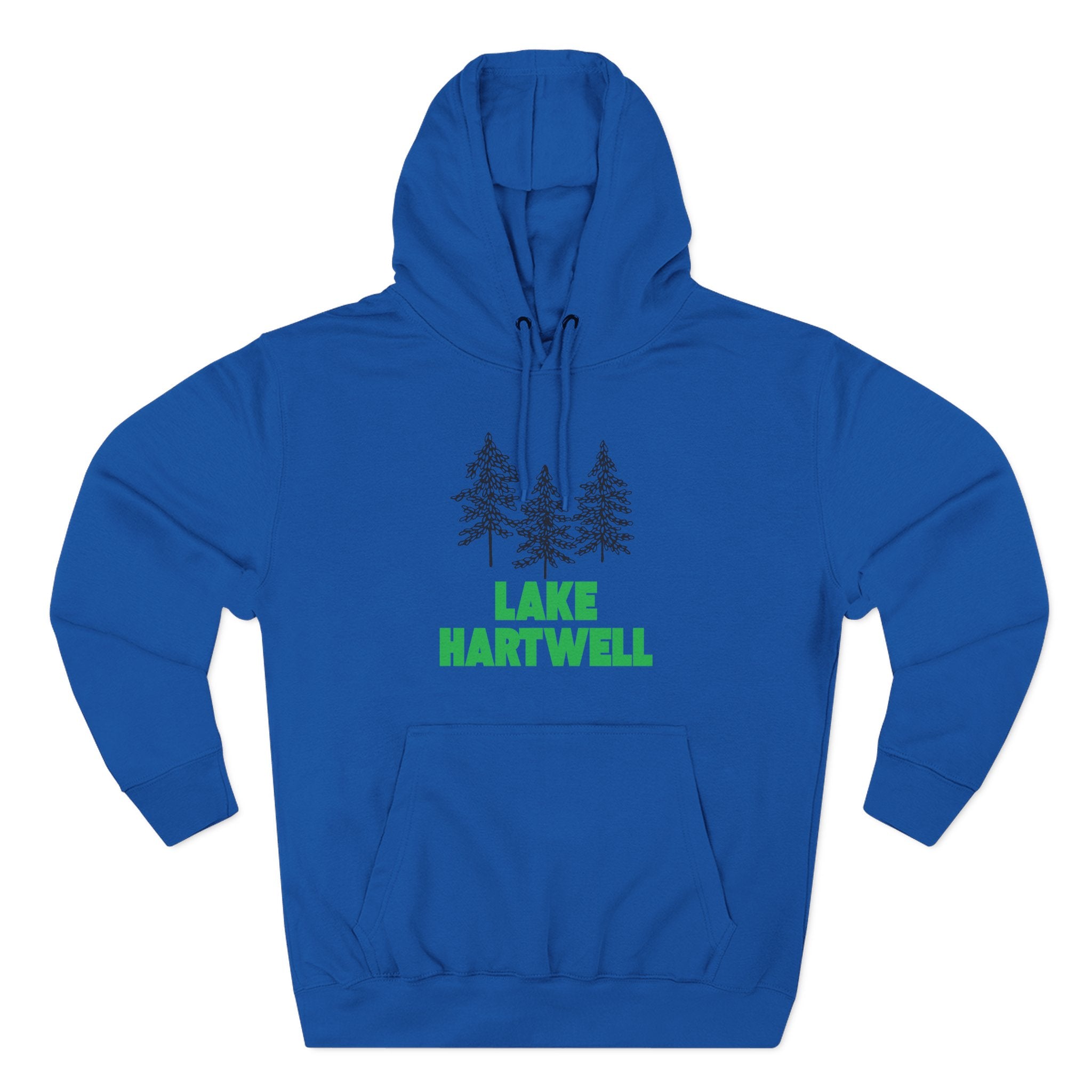 Lake Hartwell Fleece Hoodie, Cozy Sweatshirt, Outdoor Adventure Wear, Unique Gift for Lake Lovers, Perfect for Fall and Winter