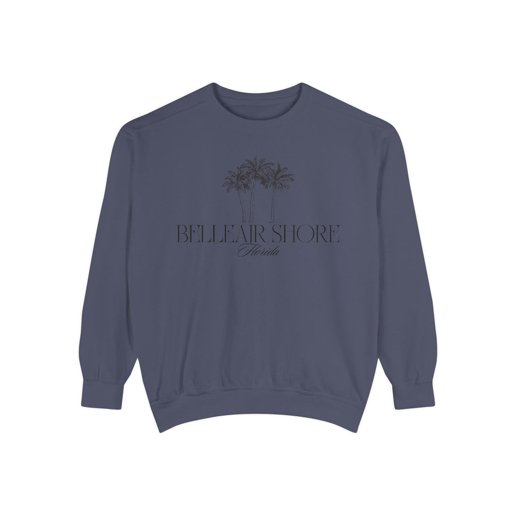 Belleair Shore Beach Vibes Unisex Sweatshirt | Garment-Dyed Comfort, Perfect for Casual Outings, Travel, Gifts, Summer Days, Bellear Shore
