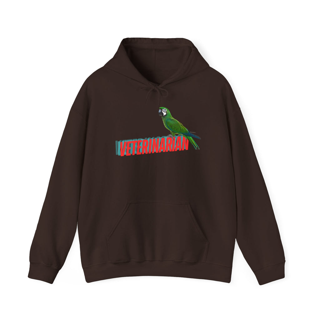 Veterinarian Parrot Hoodie - Cozy Sweatshirt for Animal Lovers, Perfect Gift for Pet Owners, Veterinary Staff, Animal Rescue Events