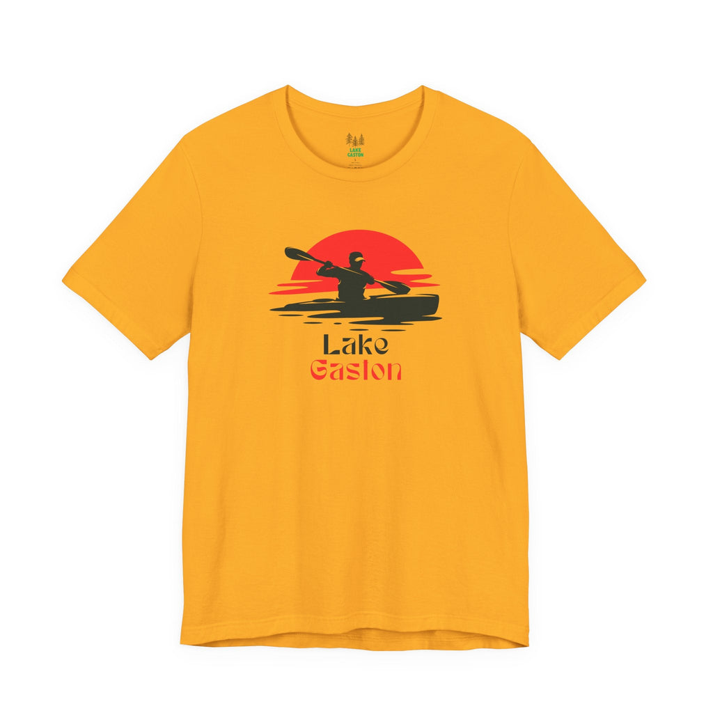 Lake Gaston Tee - Kayaking Graphic Unisex Jersey Short Sleeve Shirt, Outdoor Adventure Gift, Summer Vibes, Lake Lover Apparel