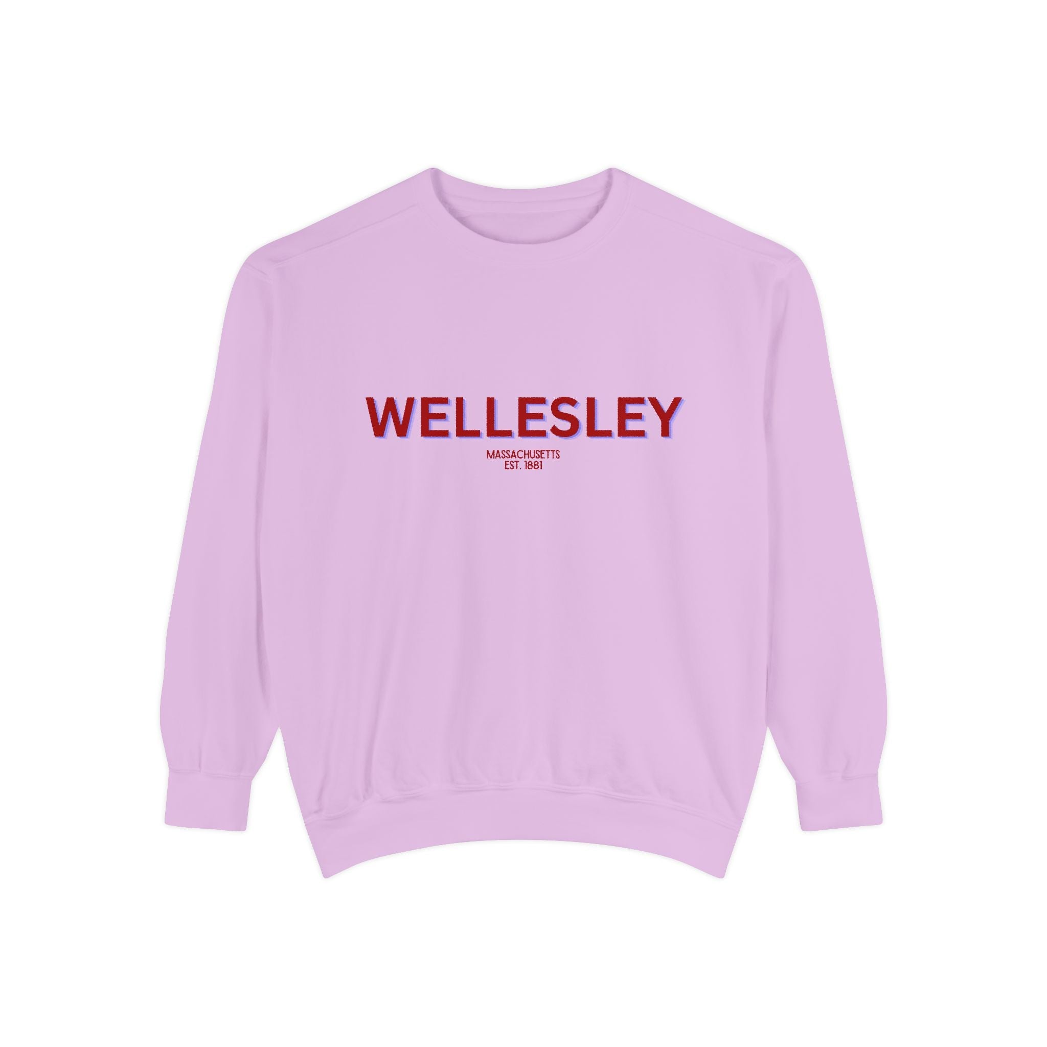 Wellesley Unisex Garment-Dyed Sweatshirt | Cozy Fashion, Perfect for Casual Outings, Gifts, Fall & Winter Style, Everyday Comfort