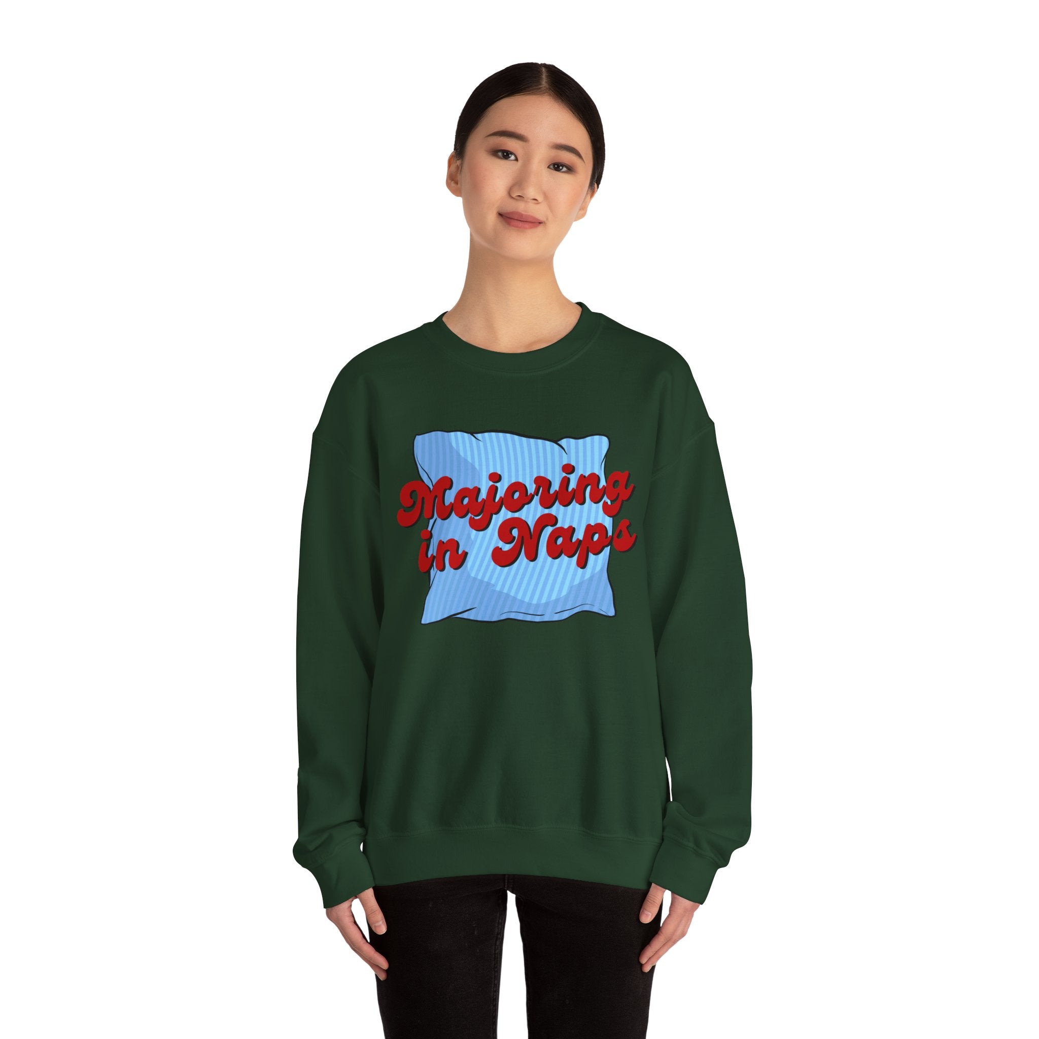 Nap Lover Sweatshirt | Major in Naps Crewneck | Unisex Gift for Nap Lovers | Comfy Apparel for Relaxation | Perfect for Holidays