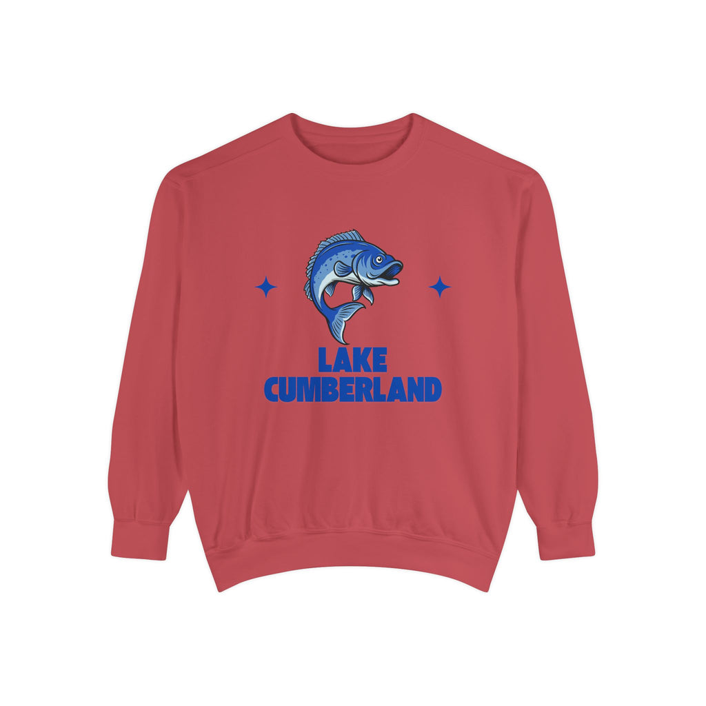 Lake Cumberland Fish Design Unisex Sweatshirt | Cozy Fishing Apparel, Casual Wear, Gift for Anglers, Lake Day Outfit, Nature Lovers Sweatshirt