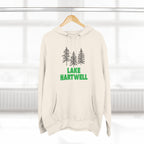 Lake Hartwell Fleece Hoodie, Cozy Sweatshirt, Outdoor Adventure Wear, Unique Gift for Lake Lovers, Perfect for Fall and Winter