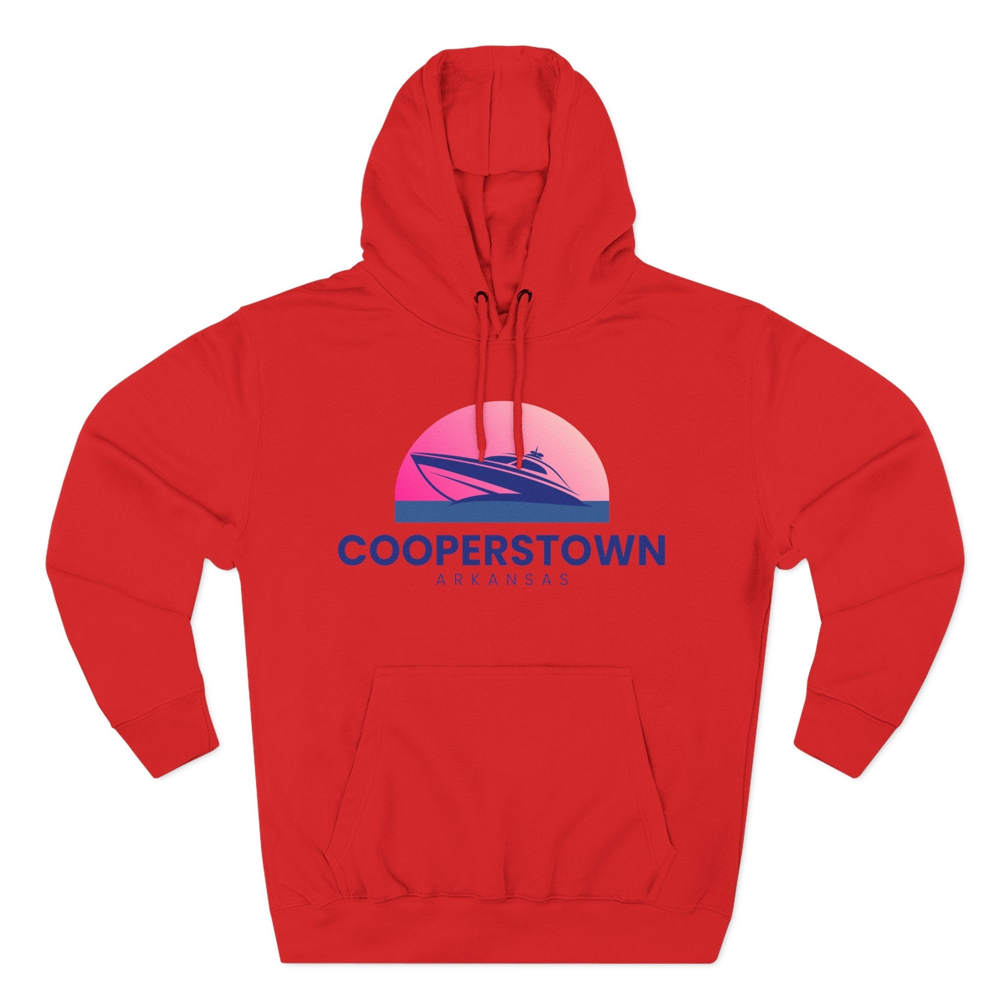 Cooperstown Vibes Hoodie with Design, Perfect for Autumn Lovers, Comfortable and Stylish, Great Gift for Vacations