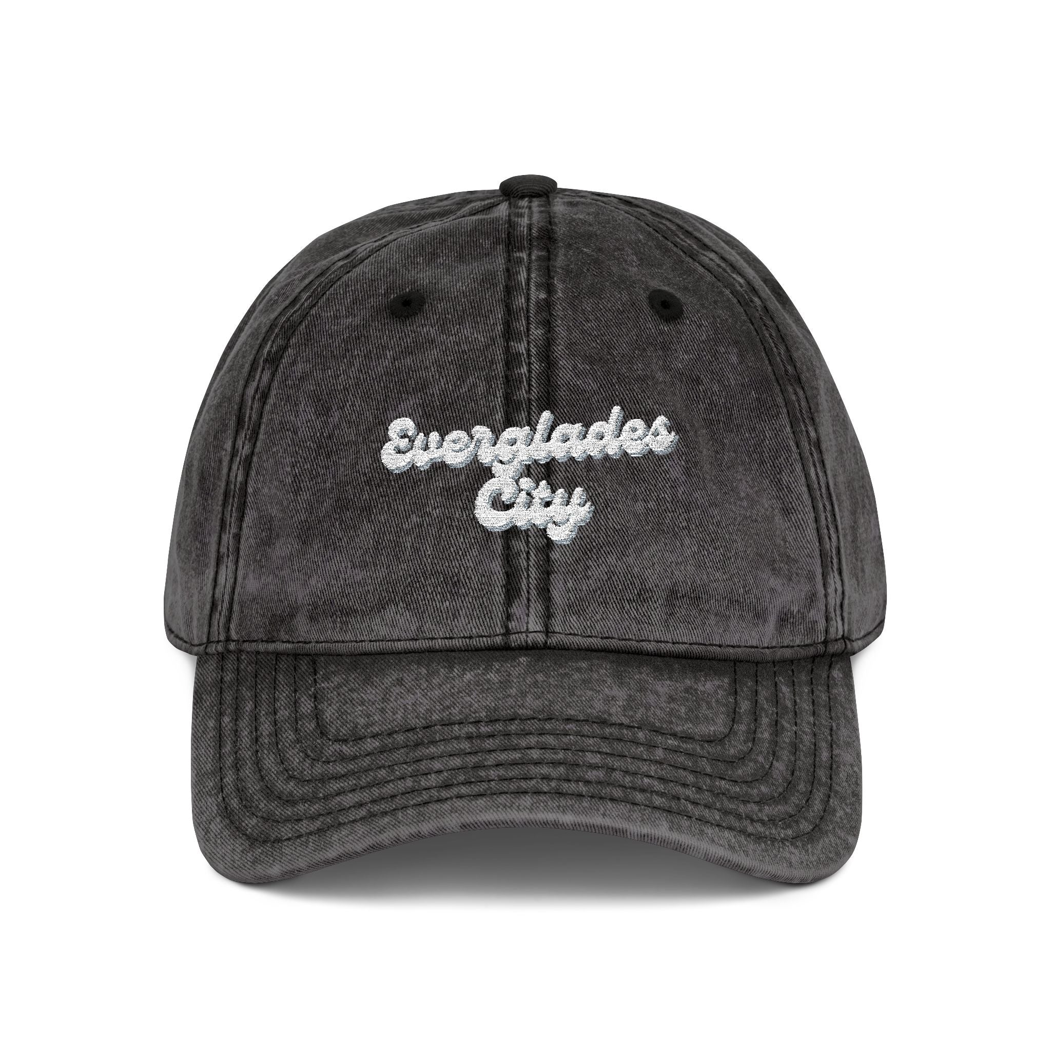 Everglades City Vintage Embroidered Cap, Stylish Baseball Hat, Trendy Sun Hat, Gifts for Him/Her, Casual Outdoor Accessory