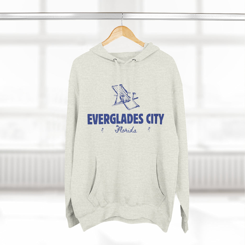 Everglades City Inspired Fleece Hoodie, Casual Wear, Relaxation, Gift for Autumn Lovers, Travel Essential