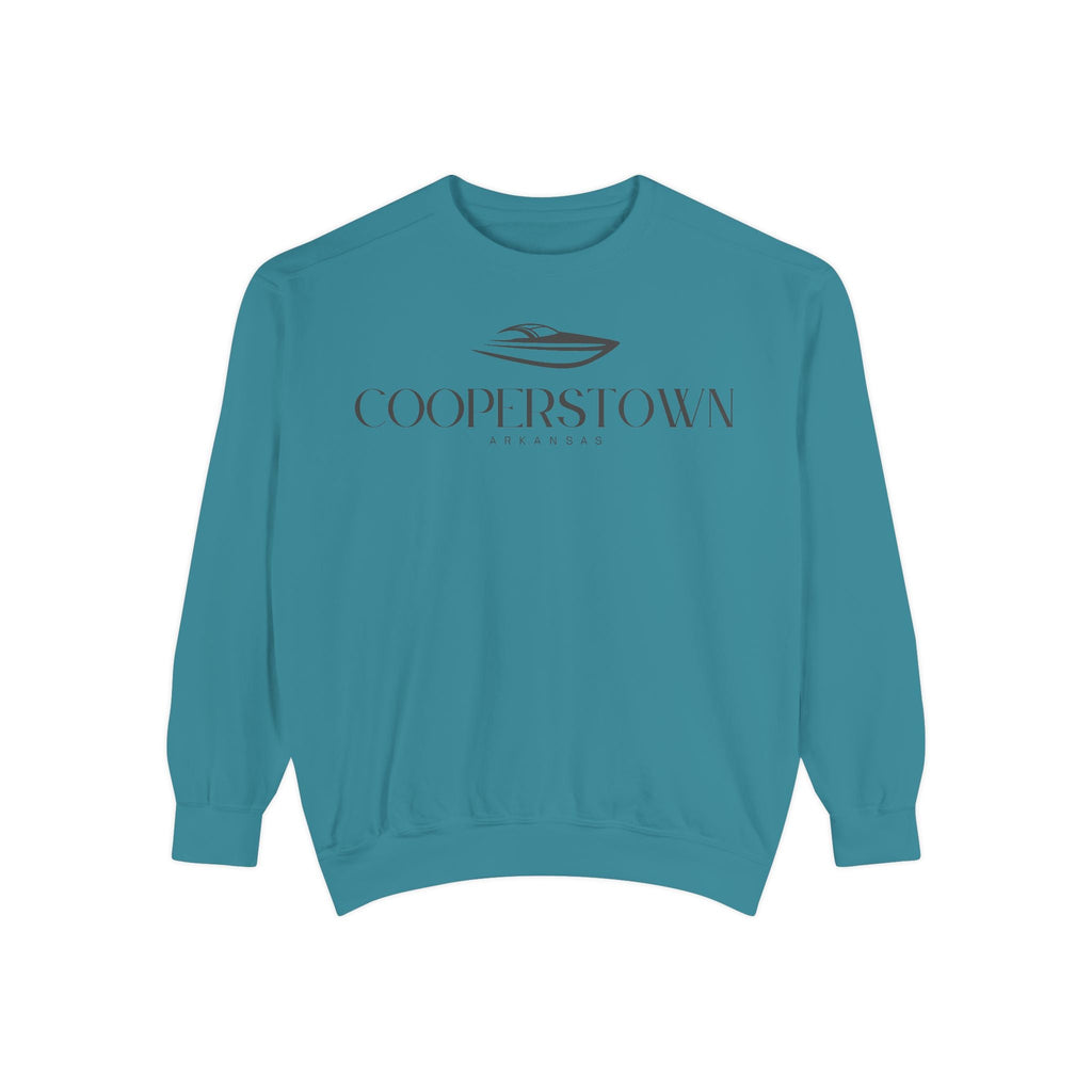 Cooperstown Chill Vibes Sweatshirt - Unisex Garment-Dyed Style, Perfect for Lounging