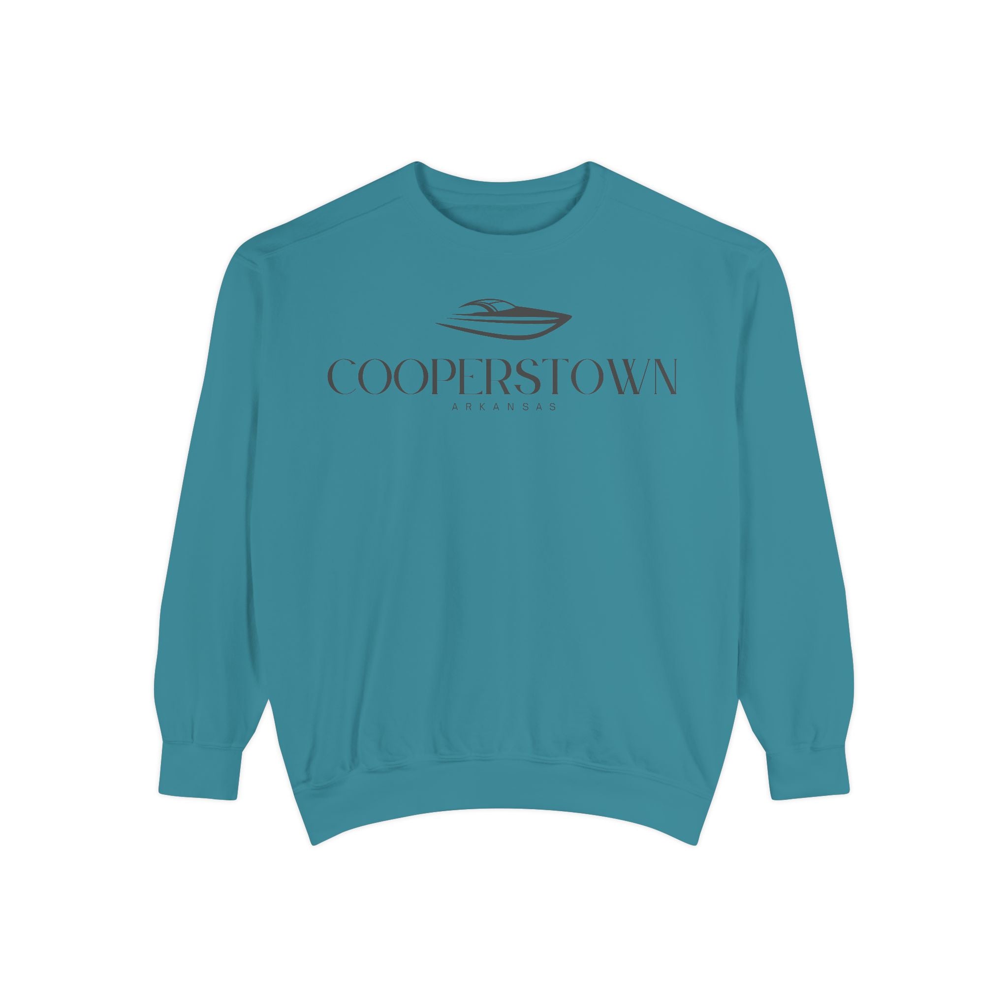 Cooperstown Chill Vibes Sweatshirt - Unisex Garment-Dyed Style, Perfect for Lounging
