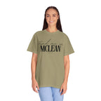 McLean Vibes Unisex Garment-Dyed T-Shirt, Casual Wear, Gifts for Locals, Trendy Summer Essential, Comfortable Everyday Tee