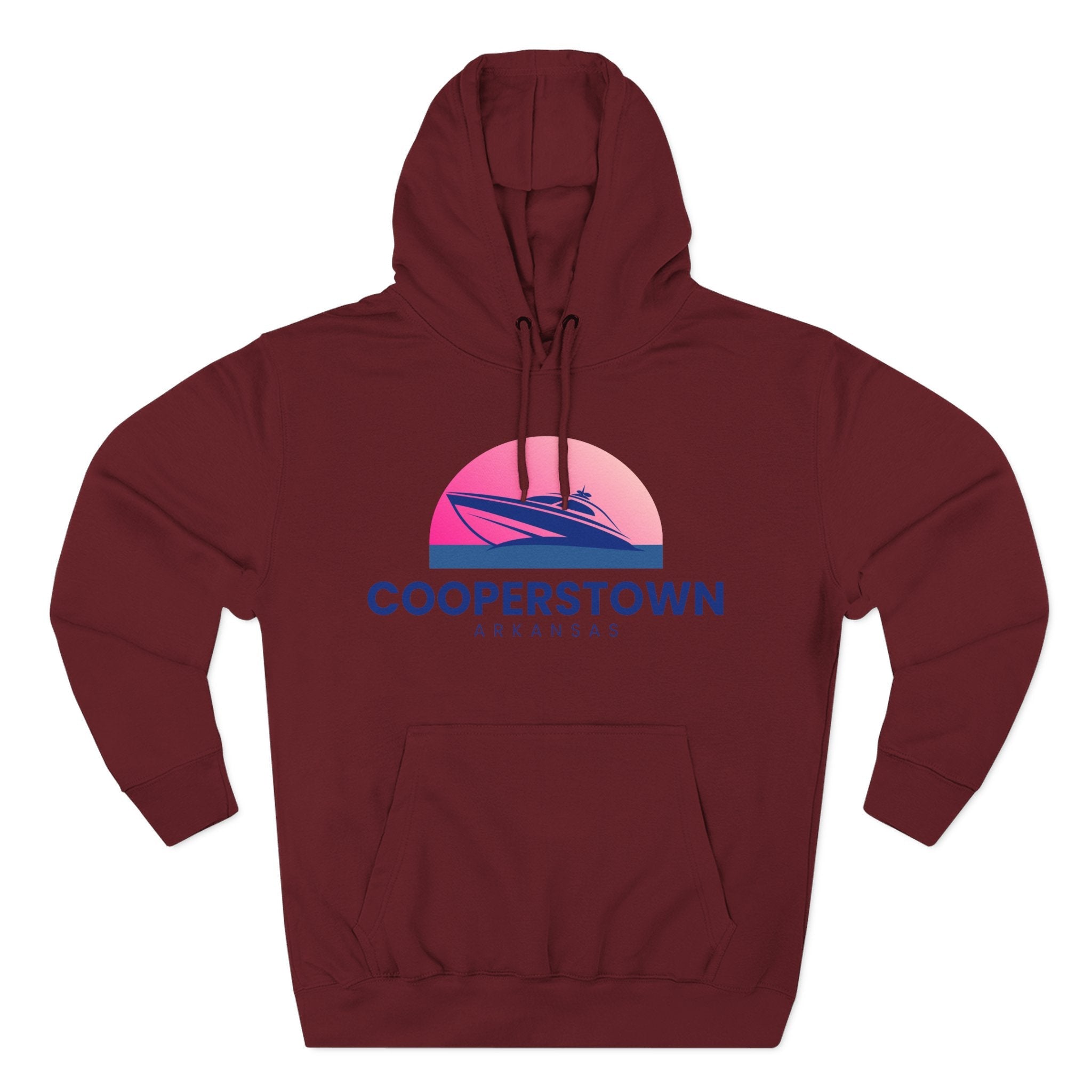Cooperstown Vibes Hoodie with Design, Perfect for Autumn Lovers, Comfortable and Stylish, Great Gift for Vacations