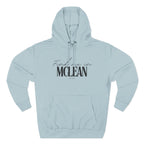 McLean Stylish Three-Panel Fleece Hoodie for Everyday Comfort, Personalized Gift, Casual Wear, Unisex Hoodie, Cozy Fashion