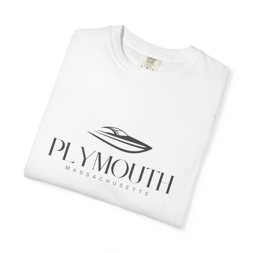 Plymouth Chill Vibes Tee - Unisex Garment-Dyed T-shirt for Autumn Lovers, Casual Wear, Gifts for Him/Her