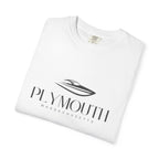 Plymouth Chill Vibes Tee - Unisex Garment-Dyed T-shirt for Autumn Lovers, Casual Wear, Gifts for Him/Her