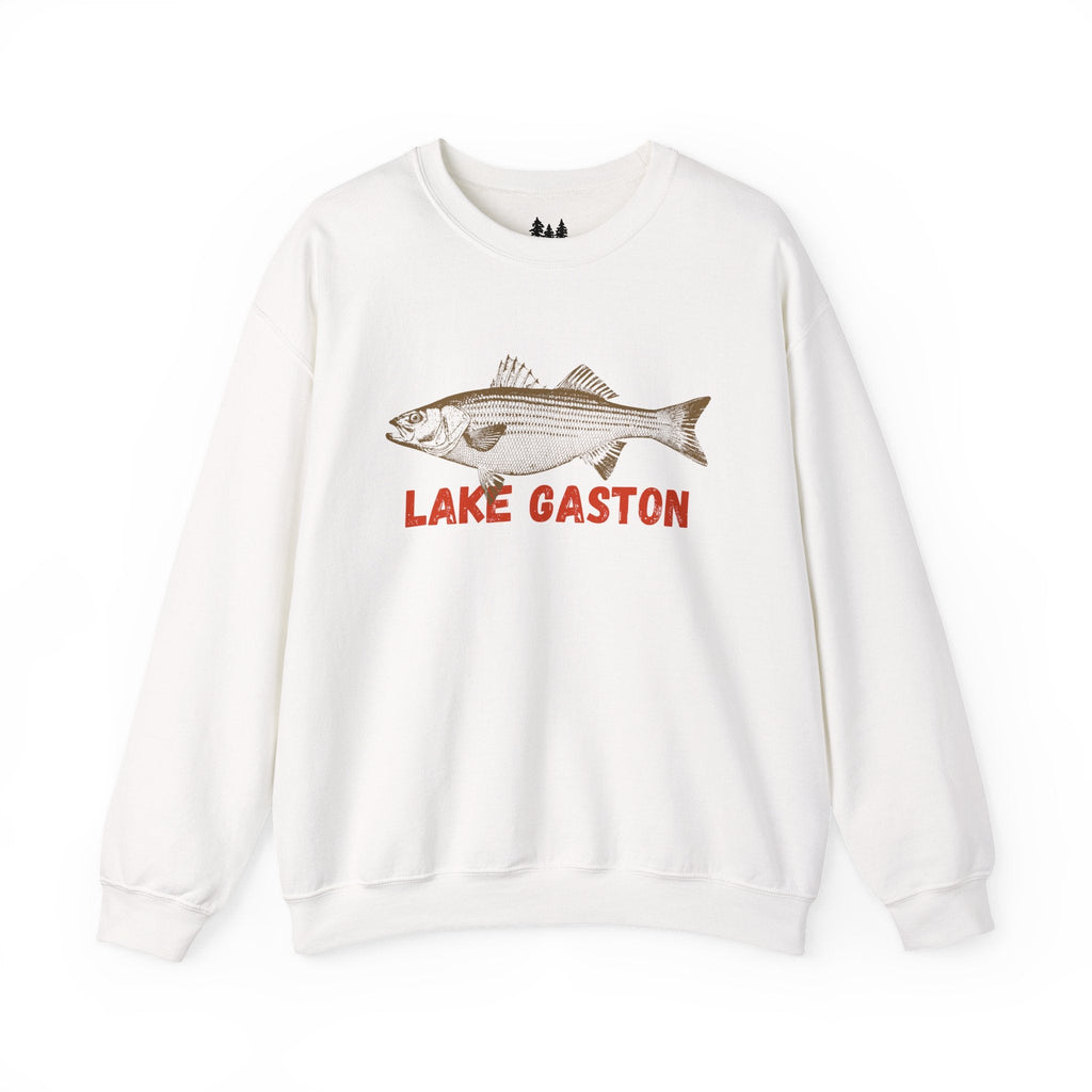 Lake Gaston Fishing Sweatshirt, Unisex Crewneck, Casual Wear, Gift for Fishermen, Outdoor Apparel, Lake House Cozy