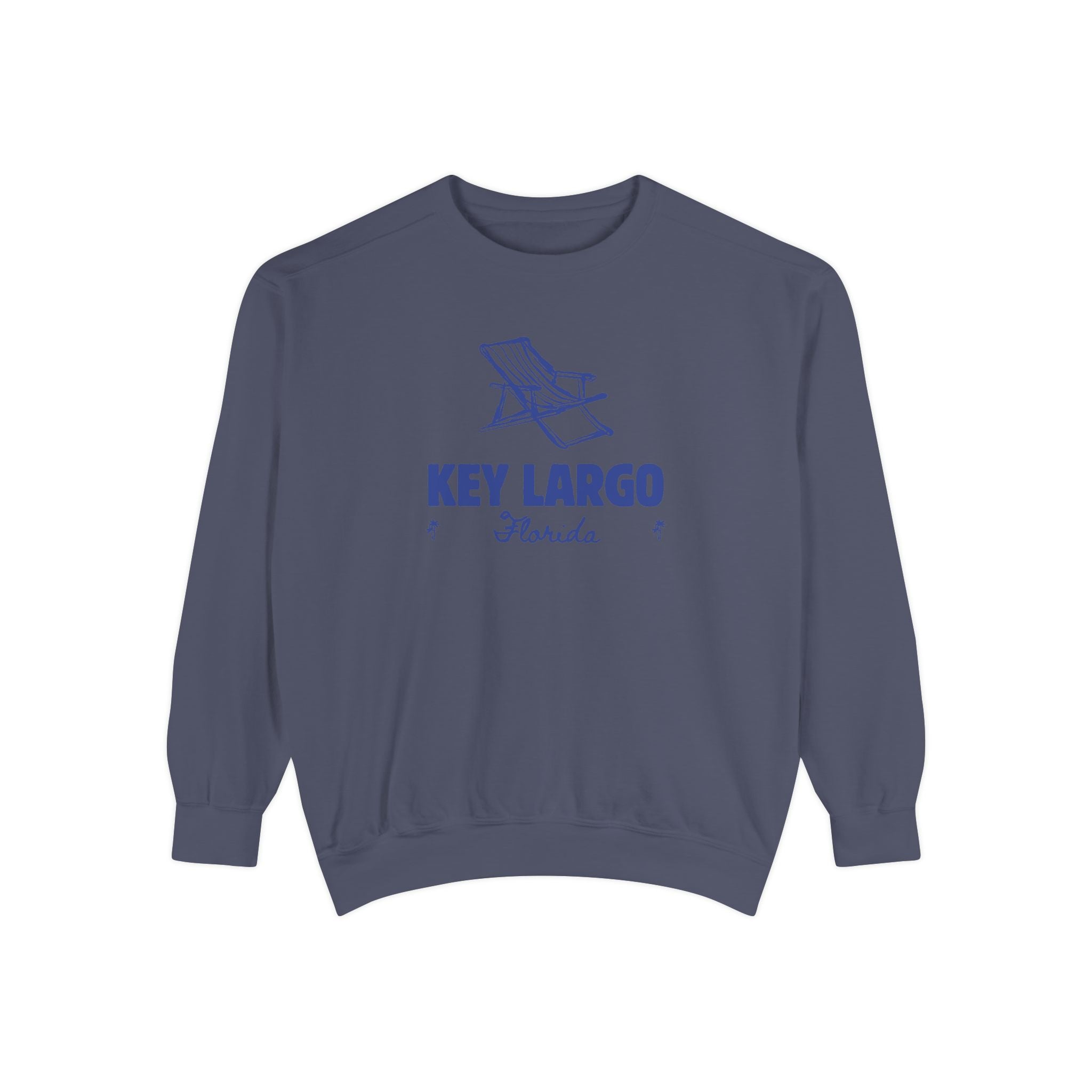 Key Largo Vibes Unisex Sweatshirt | Garment-Dyed Comfort, Perfect for Casual Outings, Travel, Gifts, Autumn Days