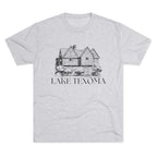 Lake Texoma Unisex Tri-Blend Crew Tee, Casual T-Shirt, Summer Apparel, Lake House Shirt, Gift for Friends, Travel Tee