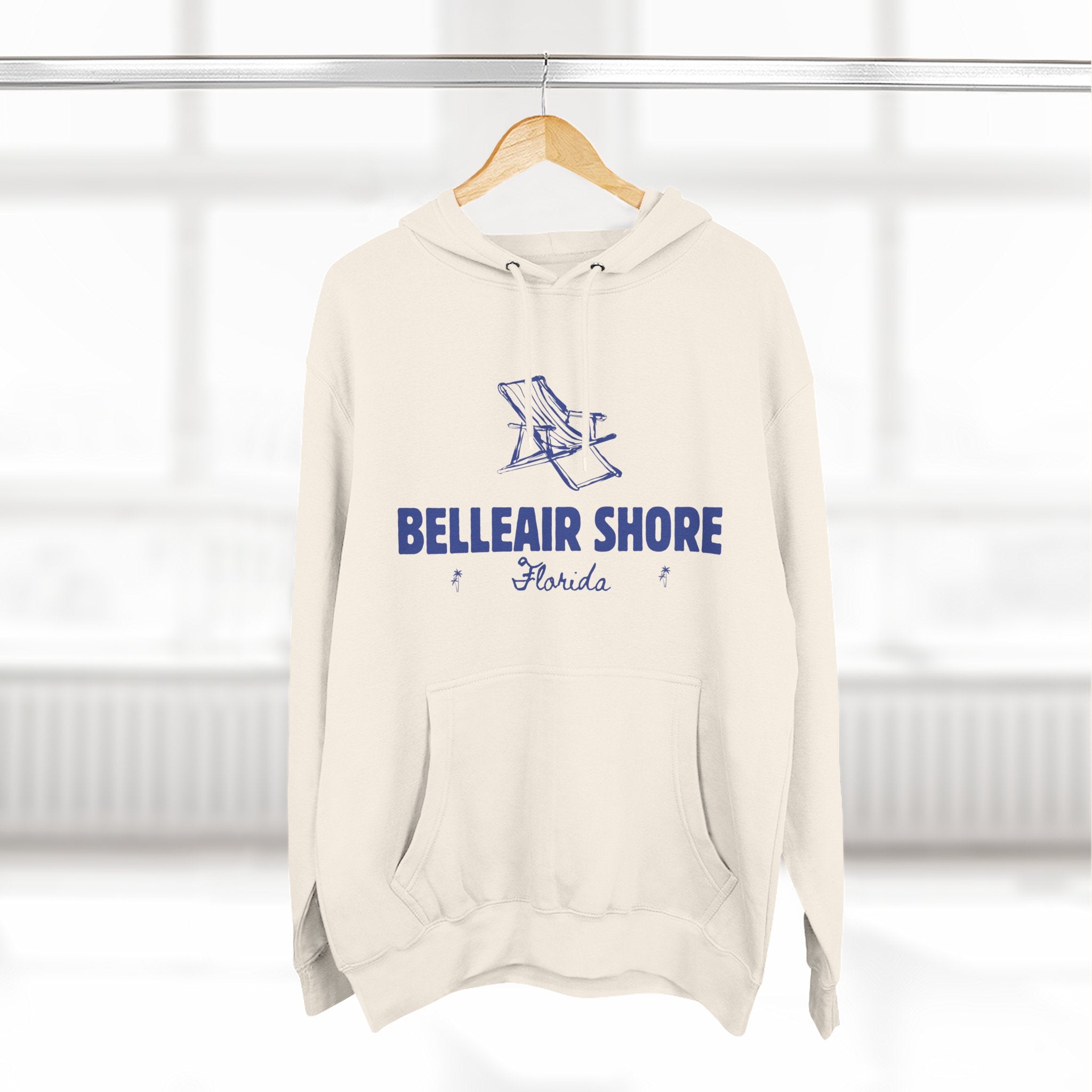 Belleair Shore Inspired Fleece Hoodie, Casual Wear, Relaxation, Gift for Autumn Lovers, Travel Essential