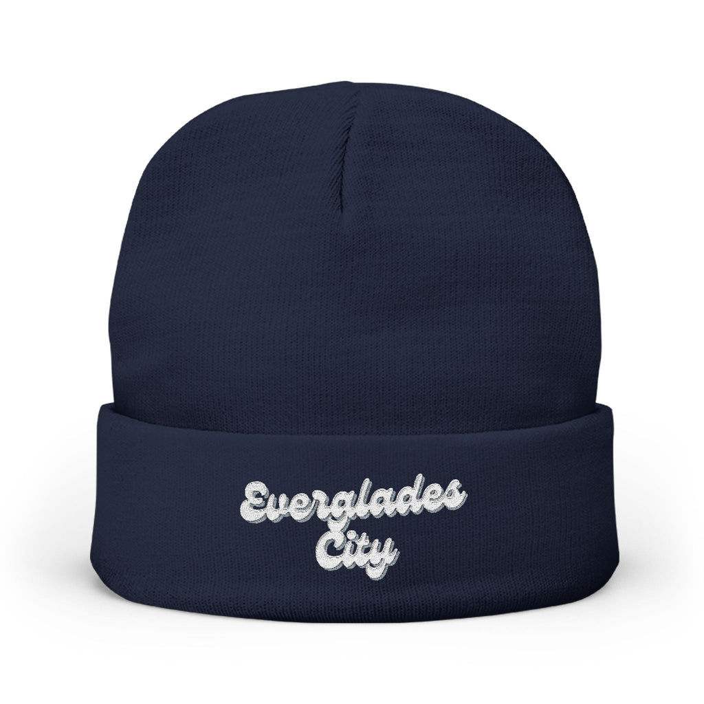 Everglades City Cozy Embroidered Knit Beanie | Winter Hat, Casual Fashion Accessory, Gift for Him/Her, Cozy Style, Outdoor Wear