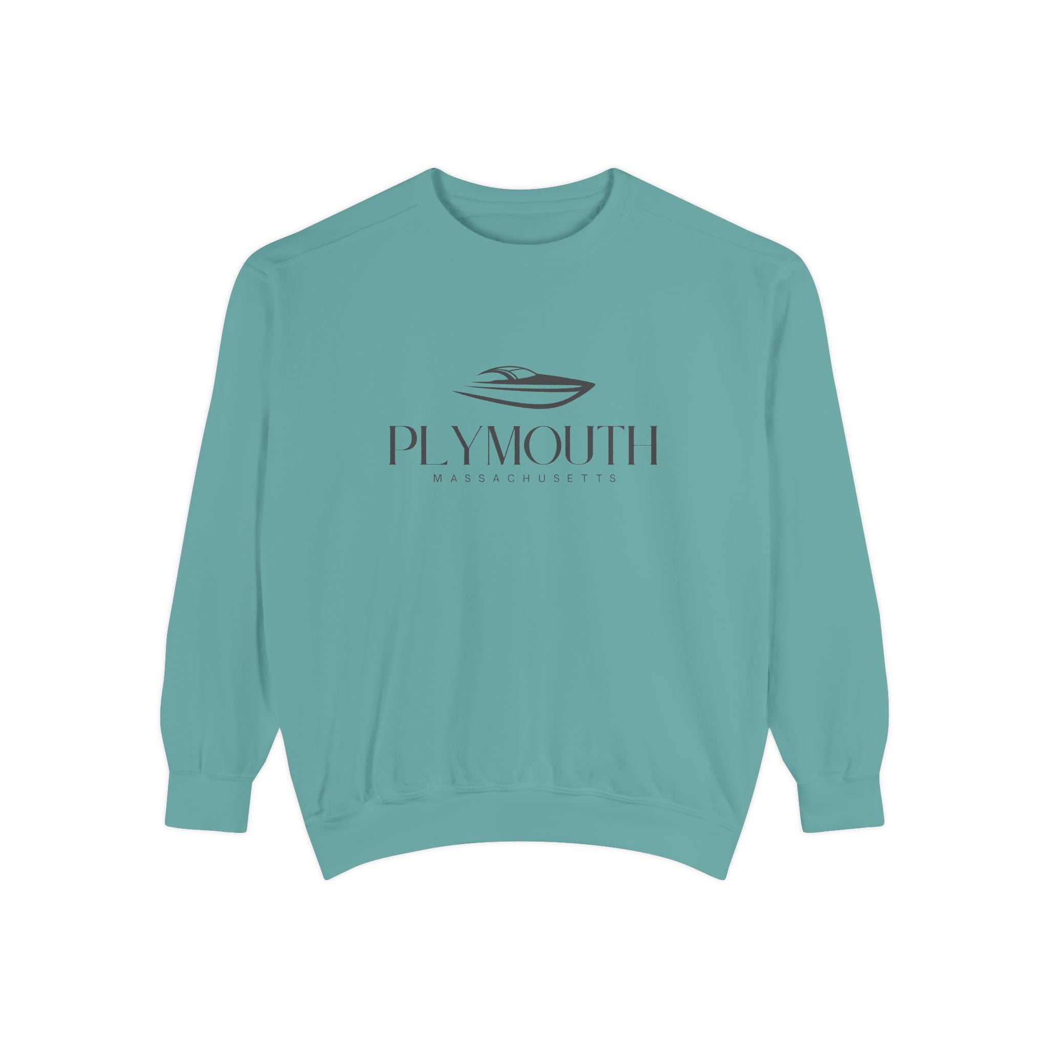 Plymouth Chill Vibes Sweatshirt - Unisex Garment-Dyed Style, Perfect for Lounging