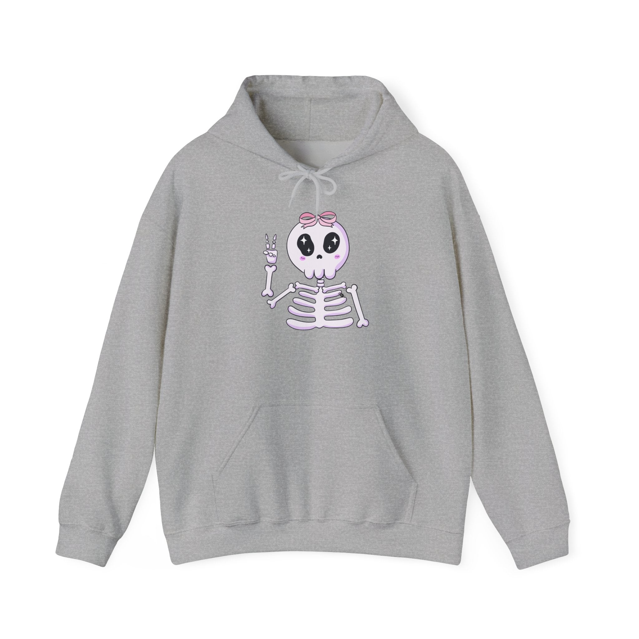 Cute Skeleton Graphic Hoodie for Halloween, Cozy Sweatshirt for Fall, Fun Gift for Halloween Lovers, Edgy Autumn Apparel, Unisex
