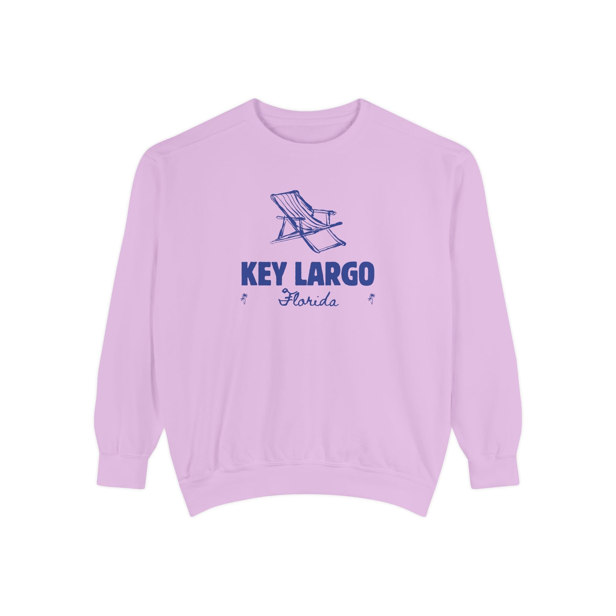 Key Largo Vibes Unisex Sweatshirt | Garment-Dyed Comfort, Perfect for Casual Outings, Travel, Gifts, Autumn Days