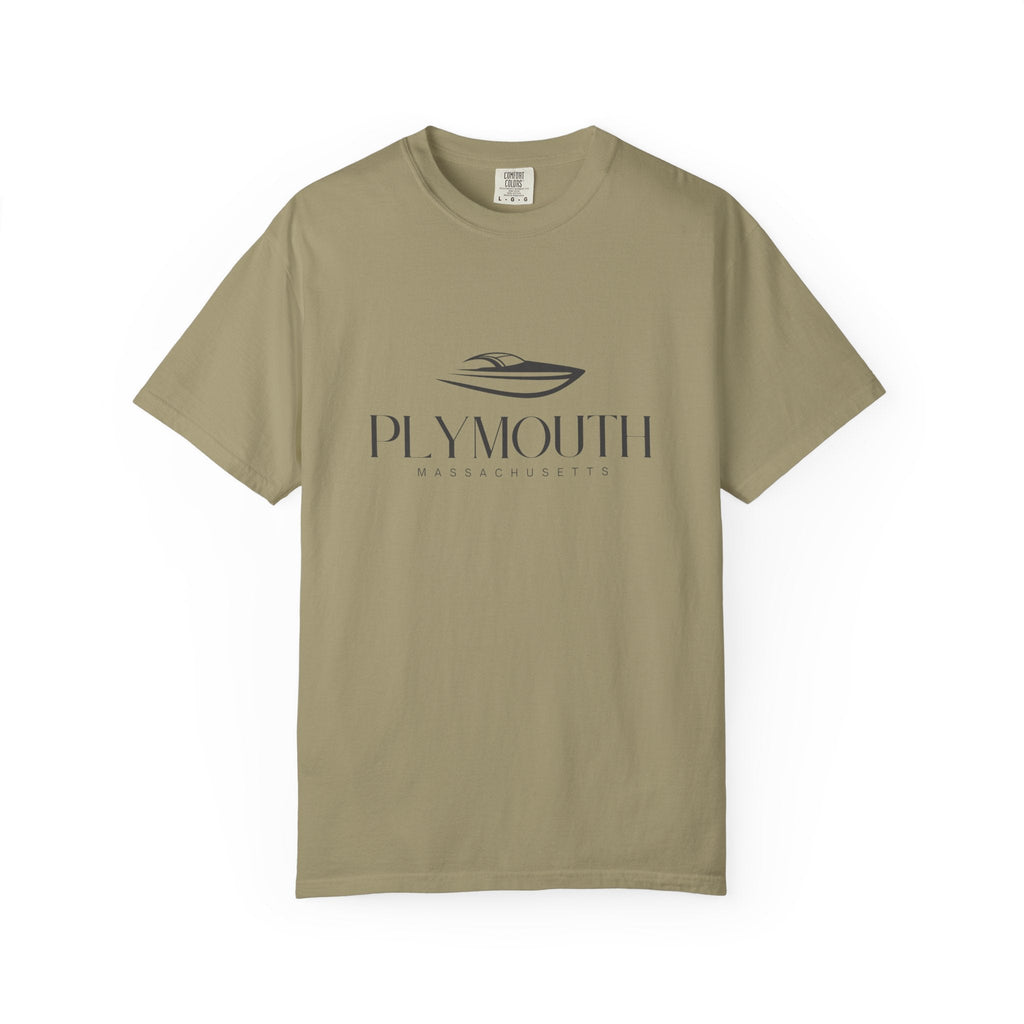 Plymouth Chill Vibes Tee - Unisex Garment-Dyed T-shirt for Autumn Lovers, Casual Wear, Gifts for Him/Her
