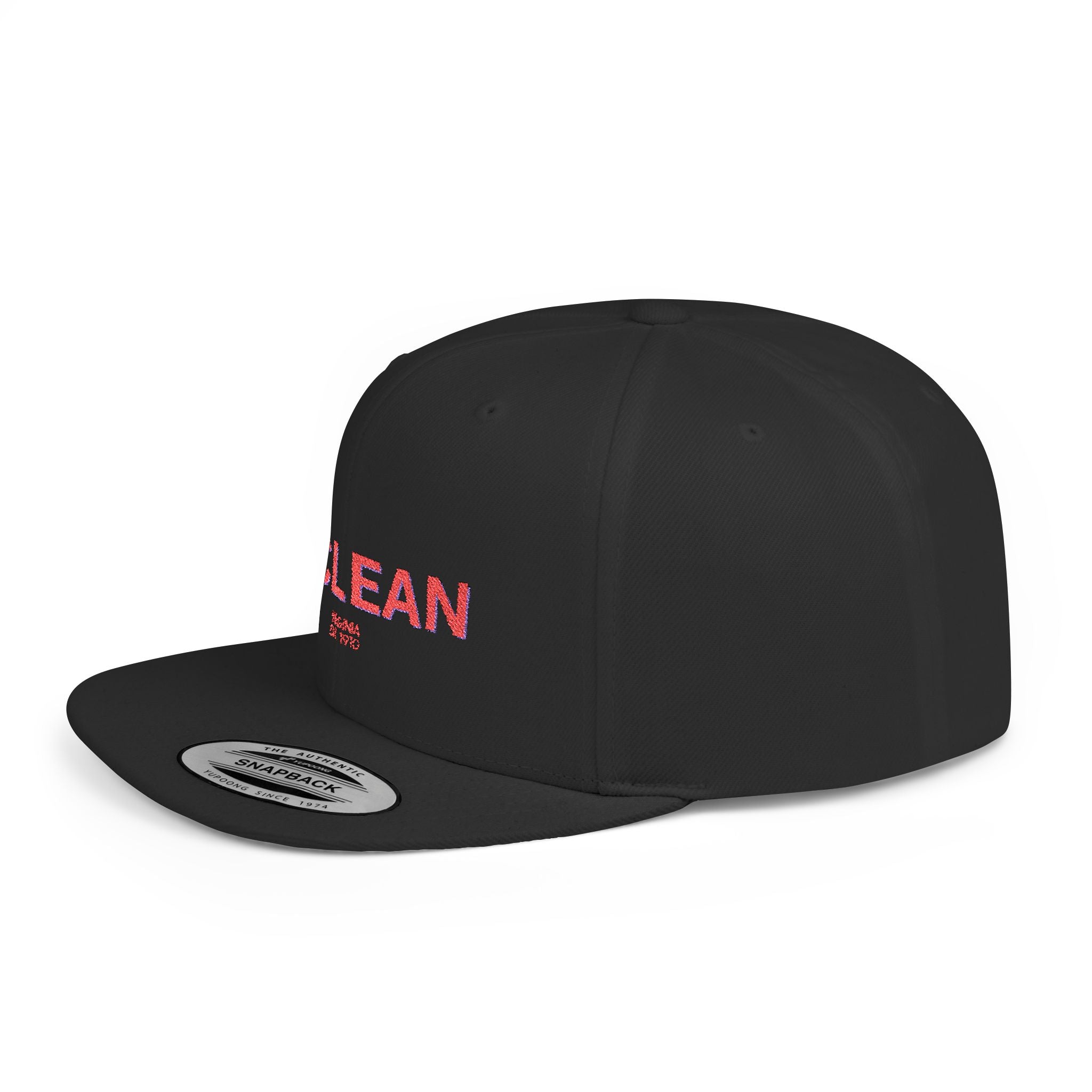 McLean Stylish Flat Bill Snapback Hat with Design, Perfect for Casual Outings, Streetwear, Gifts, Festivals, Everyday Wear