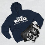 Proud Veteran Hoodie, Fleece Sweatshirt, Military Appreciation Gift, Casual Wear, Comfortable Outerwear