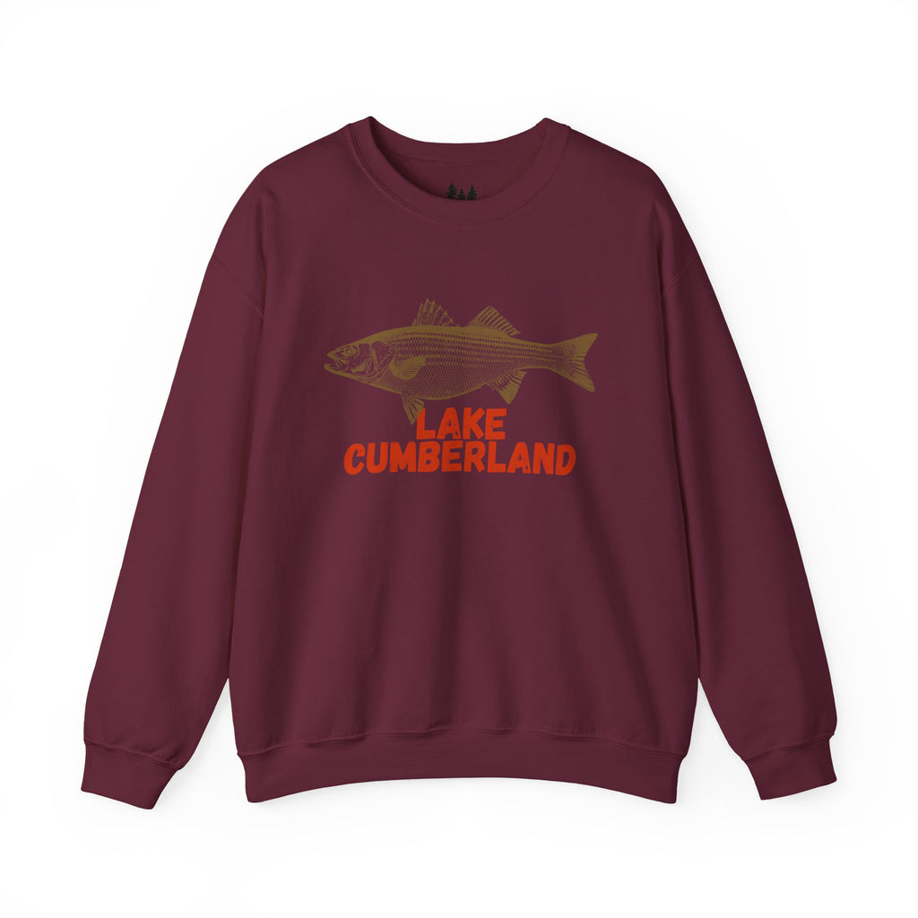 Lake Cumberland Fishing Sweatshirt, Unisex Crewneck, Casual Wear, Gift for Fishermen, Outdoor Apparel, Lake House Cozy