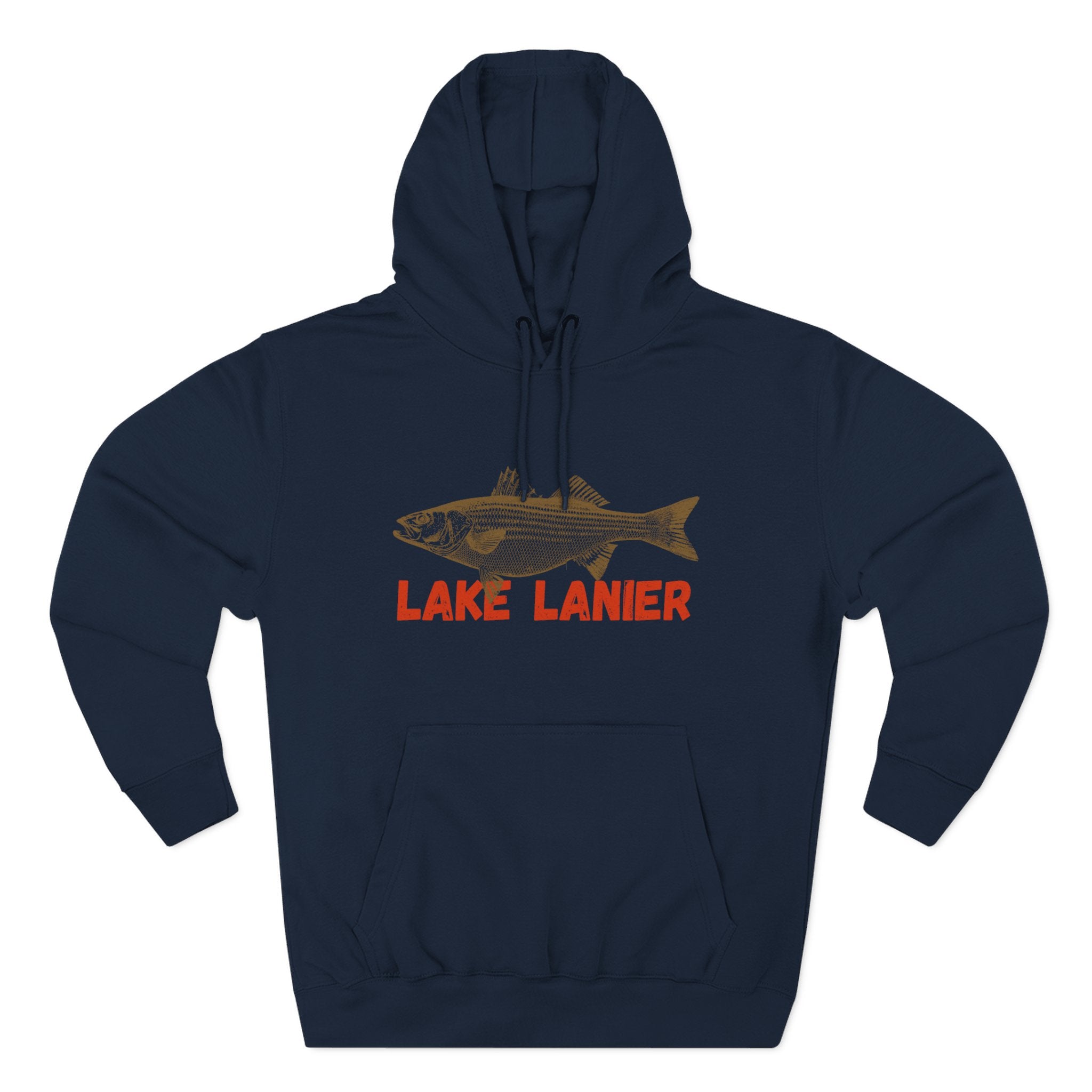 Lake Lanier Fishing Fleece Hoodie | Cozy Outdoor Style, Perfect Gift for Fishing Lovers, Summer & Winter Essentials, Lake Life Apparel
