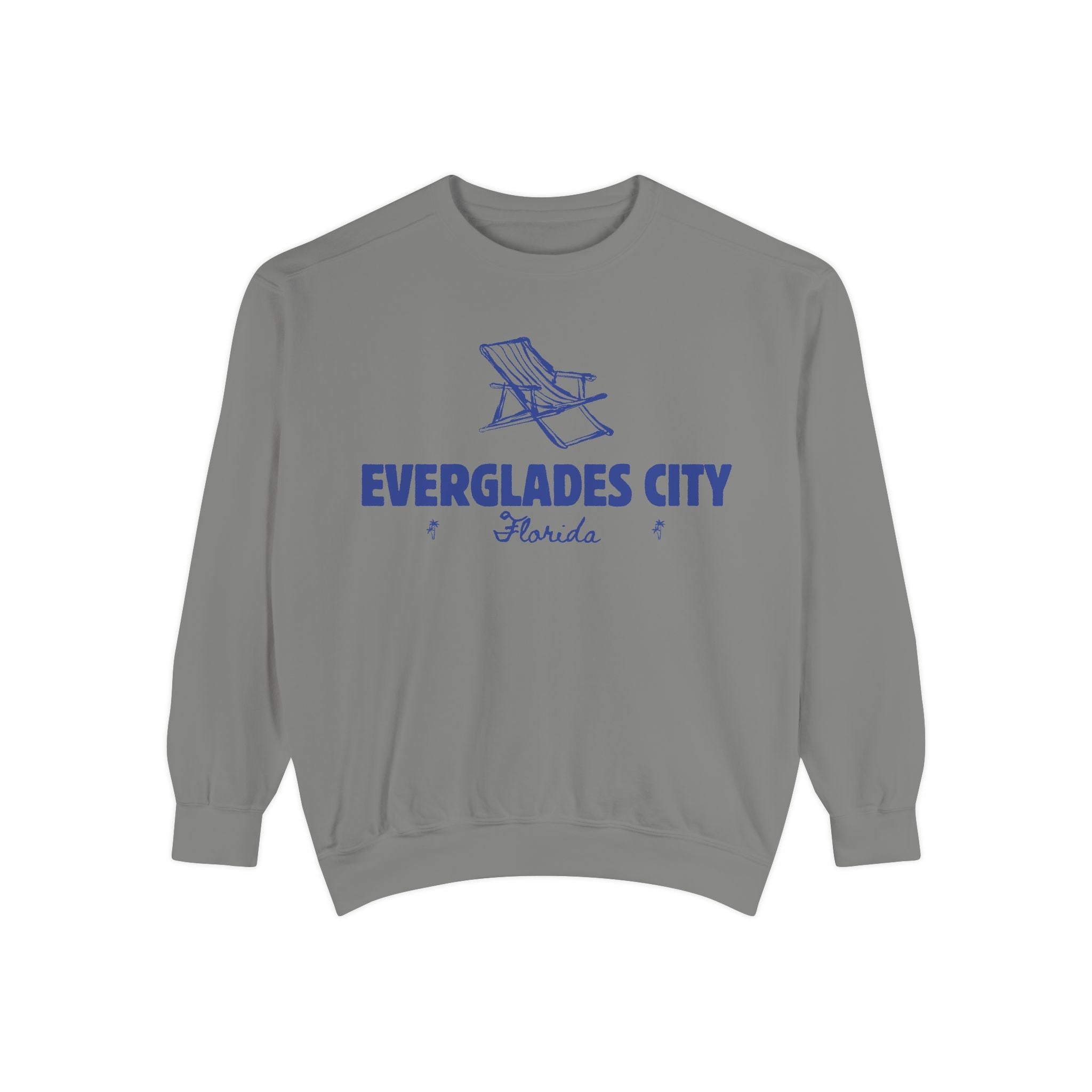 Everglades City Vibes Unisex Sweatshirt | Garment-Dyed Comfort, Perfect for Casual Outings, Travel, Gifts, Autumn Days
