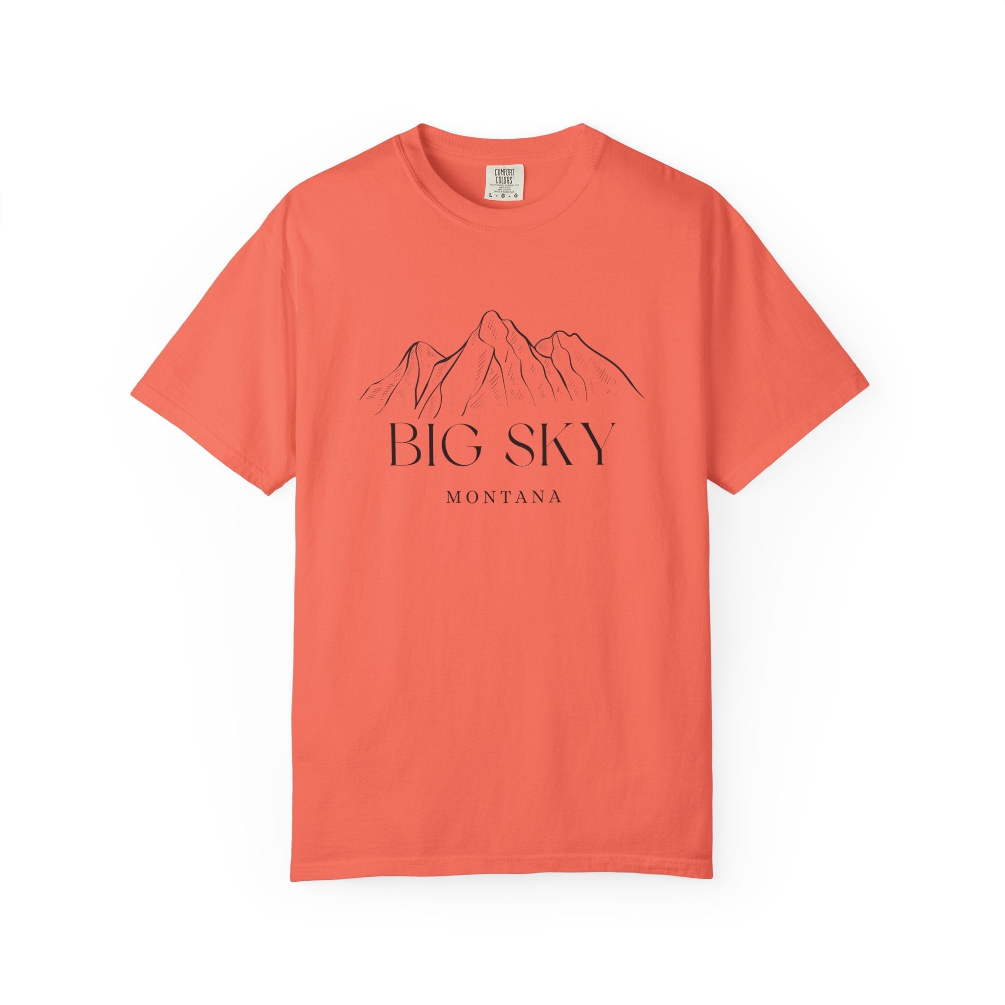 Big Sky - Unisex Garment-Dyed T-shirt, Casual Outfit, Gift for Nature Lovers, Vacation Essentials