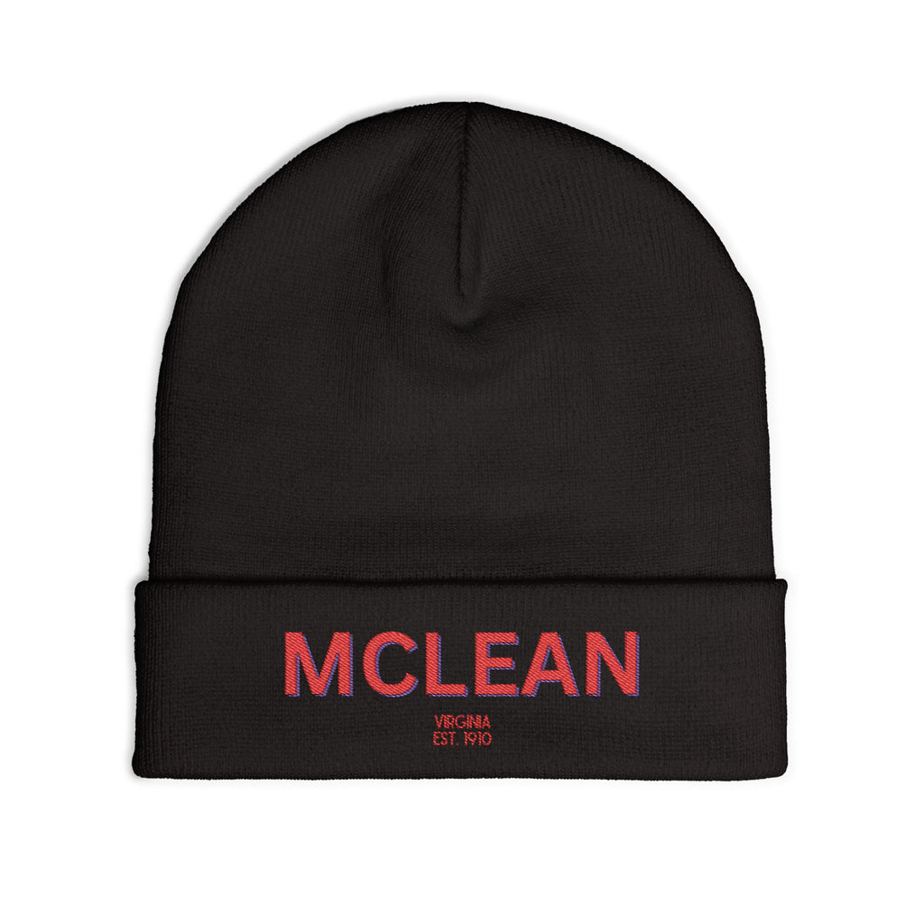 McLean Cozy Custom Knit Beanie - Personalized Hat, Winter Accessory, Gifts for Him, Her, Stylish Warmth