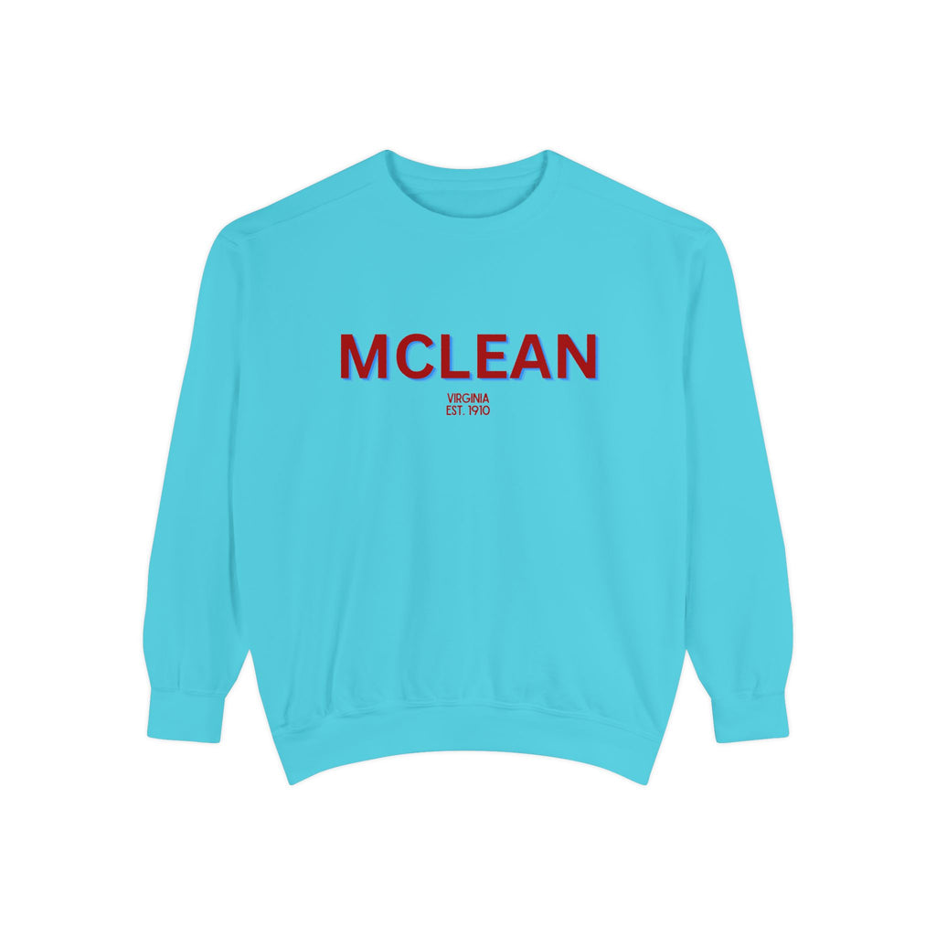 McLean Unisex Garment-Dyed Sweatshirt | Cozy Fashion, Perfect for Casual Outings, Gifts, Fall & Winter Style, Everyday Comfort