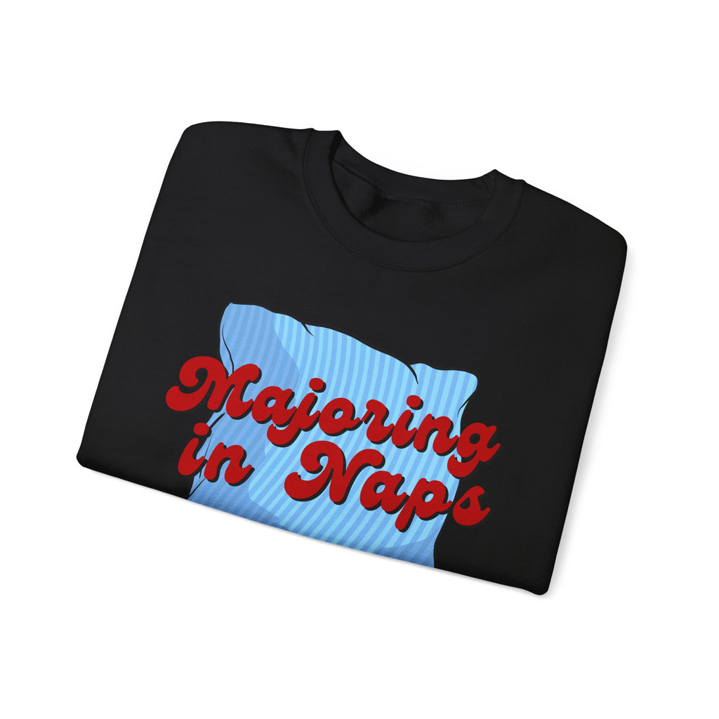Nap Lover Sweatshirt | Major in Naps Crewneck | Unisex Gift for Nap Lovers | Comfy Apparel for Relaxation | Perfect for Holidays